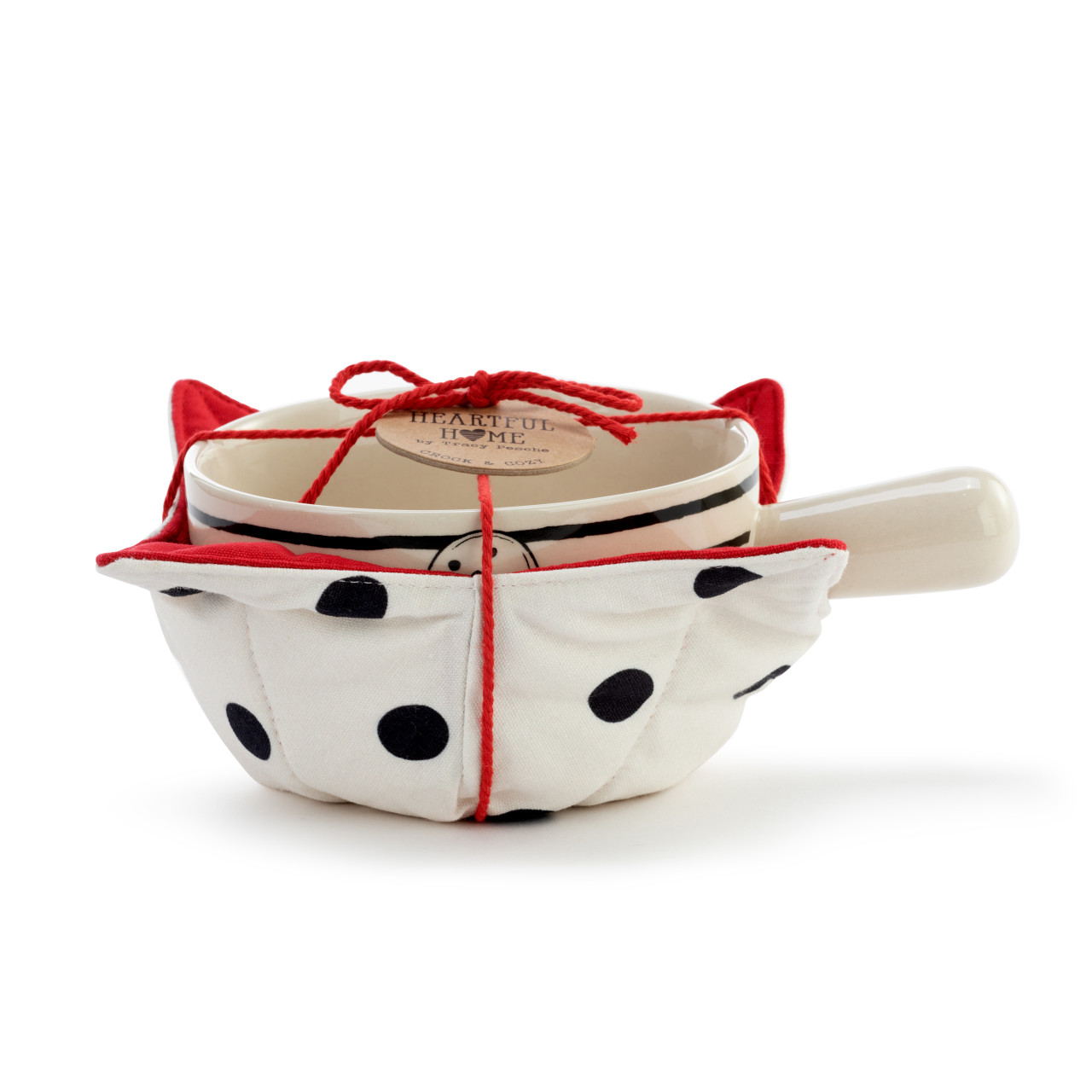 Snowman and Stripes Soup Crock and Bowl Cozy thumbnail