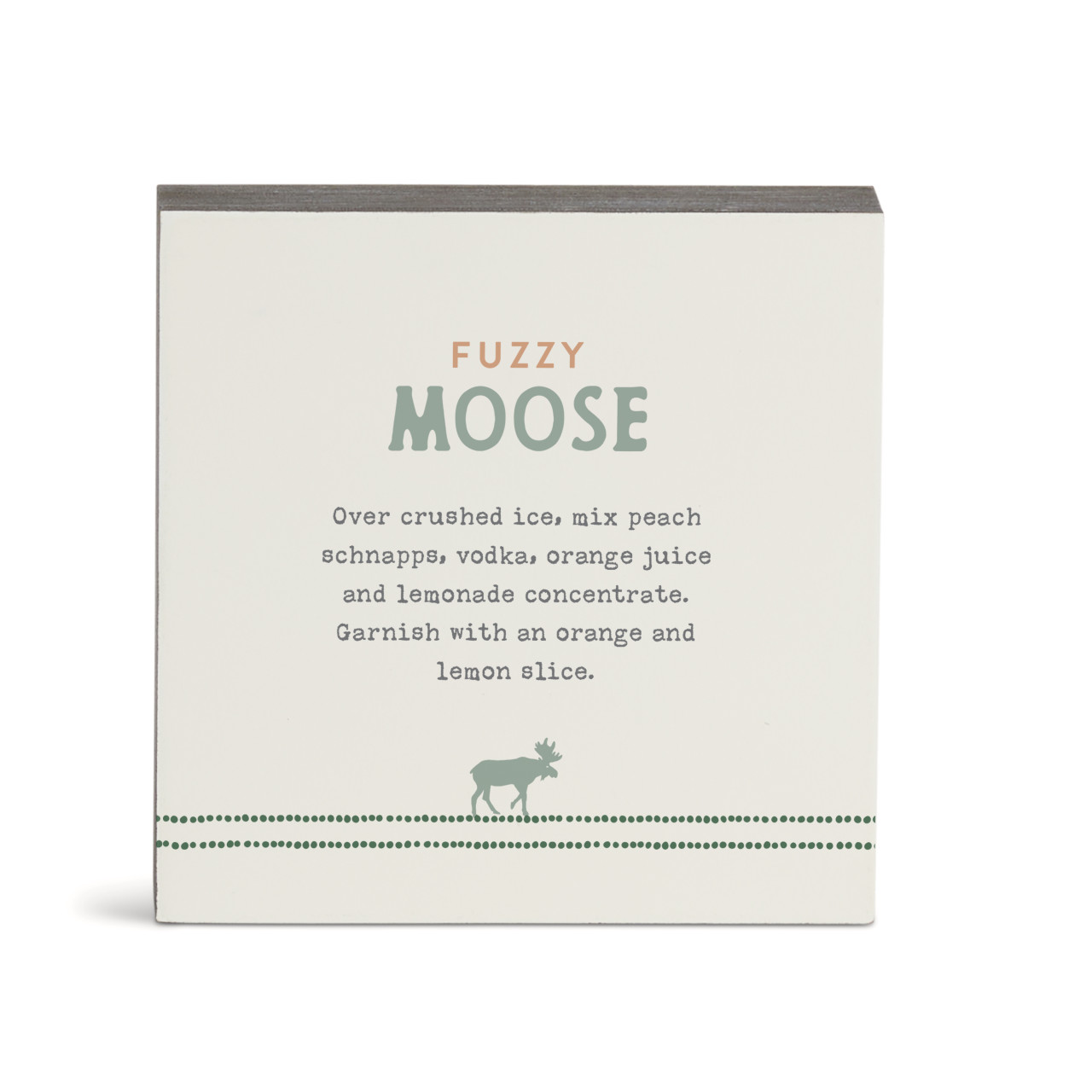 Recipes Fuzzy Moose Wall Art - 6" sq. thumbnail