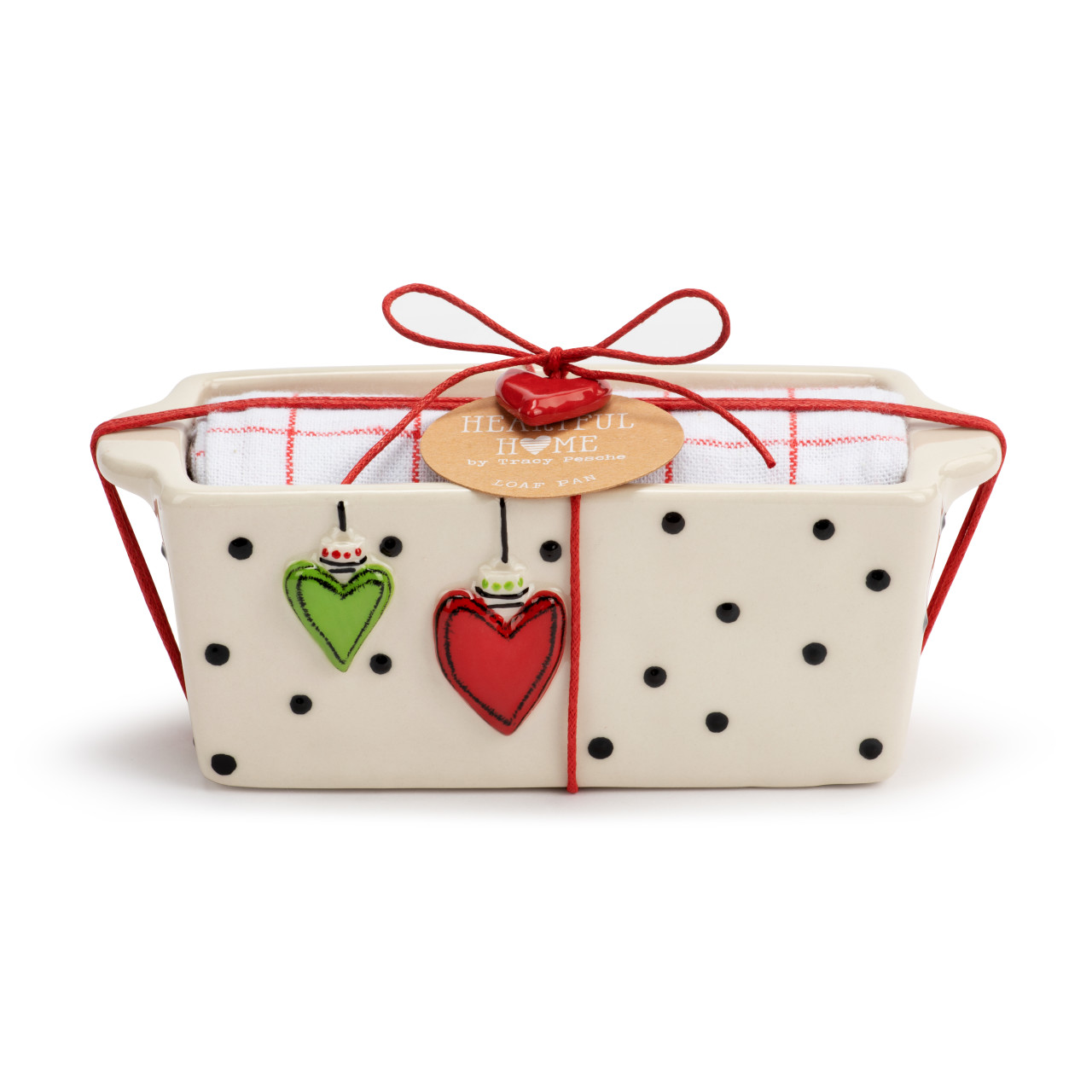 Mini Loaf Pan with Towel Set - Hearts thumbnail