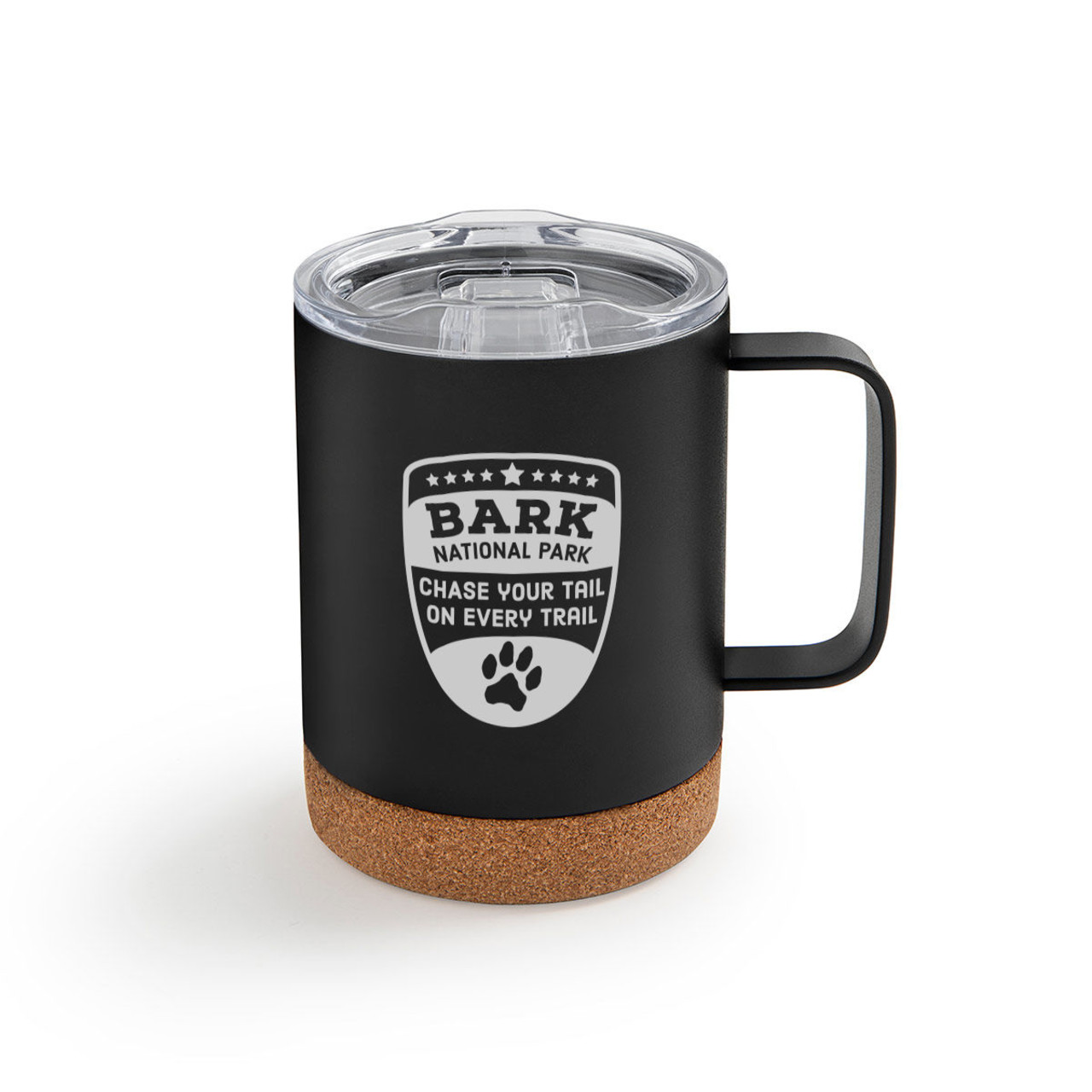 Chase Your Tail Metal Mug wLid - Black thumbnail