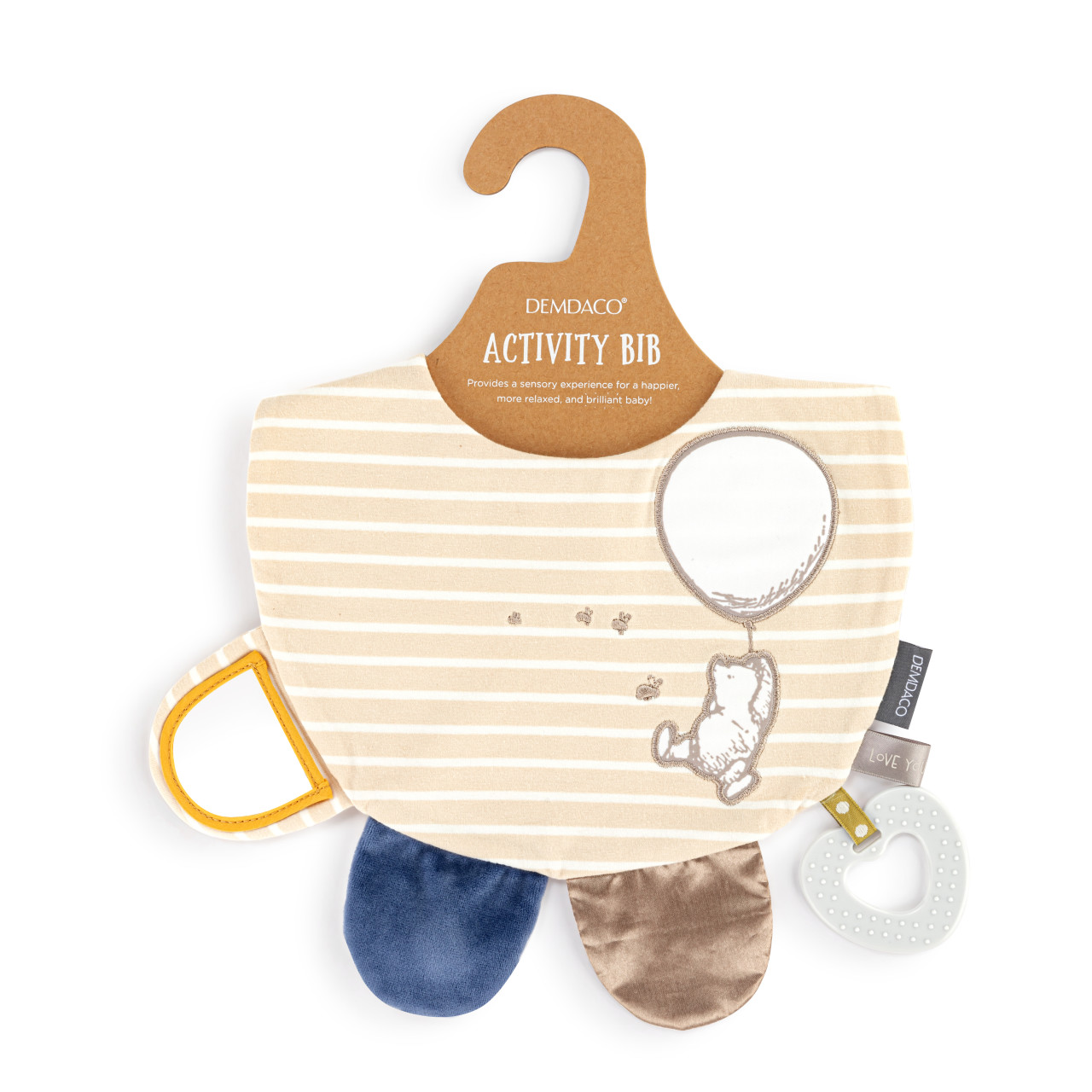 Activity Bib - Tan and Blue thumbnail