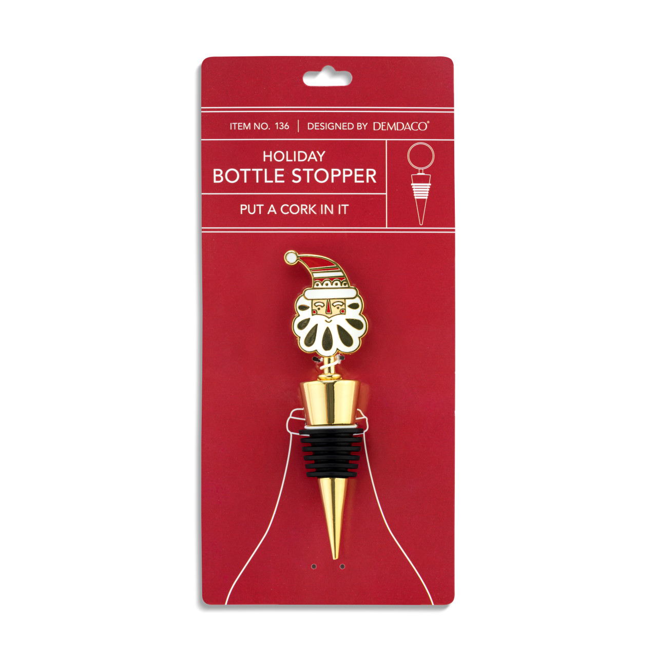 Bottle Stopper - Santa thumbnail