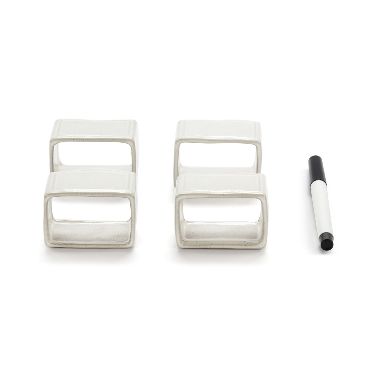 WRITE ON Napkin Rings with Marker - Set of 4 thumbnail