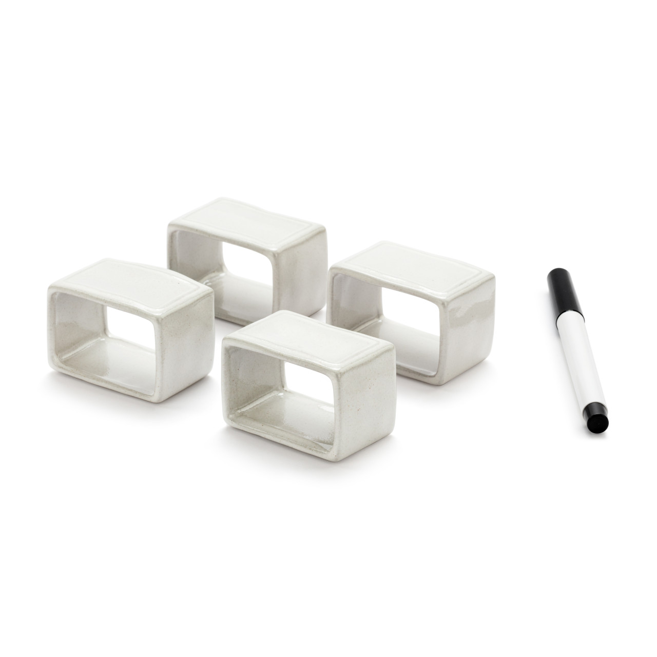 WRITE ON Napkin Rings with Marker - Set of 4 thumbnail