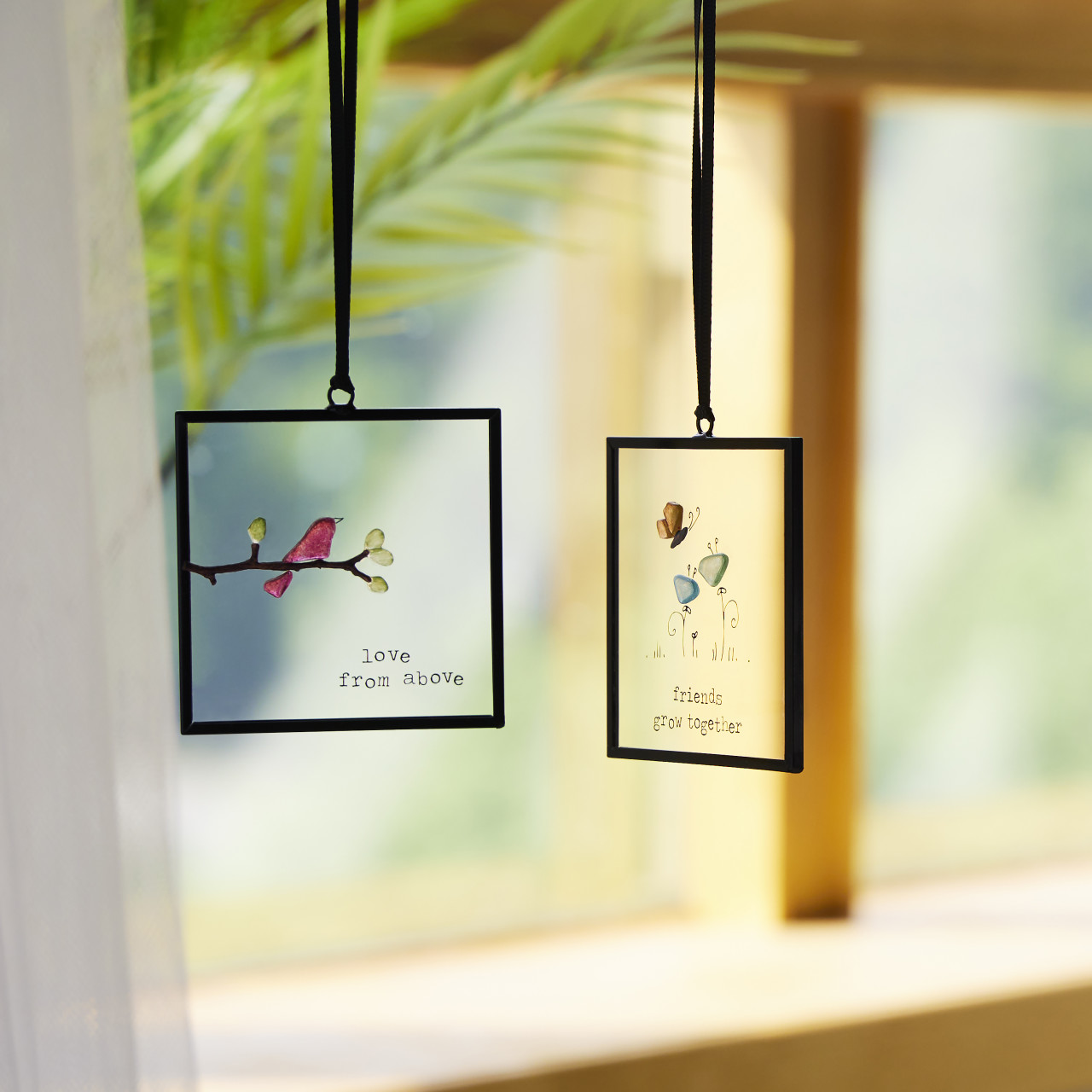 Sharon Nowlan Collection Love From Above Suncatcher 3" x 3" thumbnail