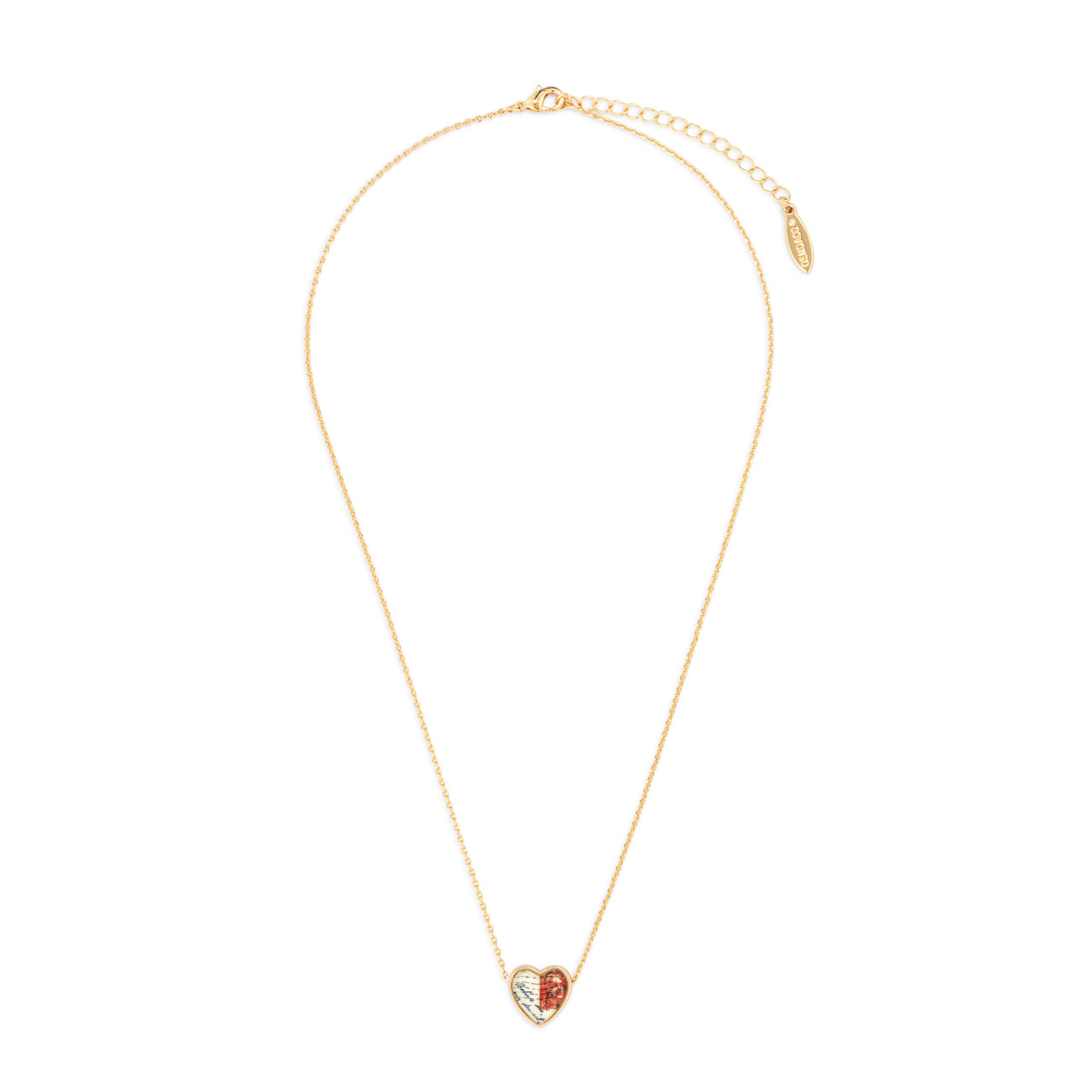 Art Heart Necklace - P.S. I Love You thumbnail