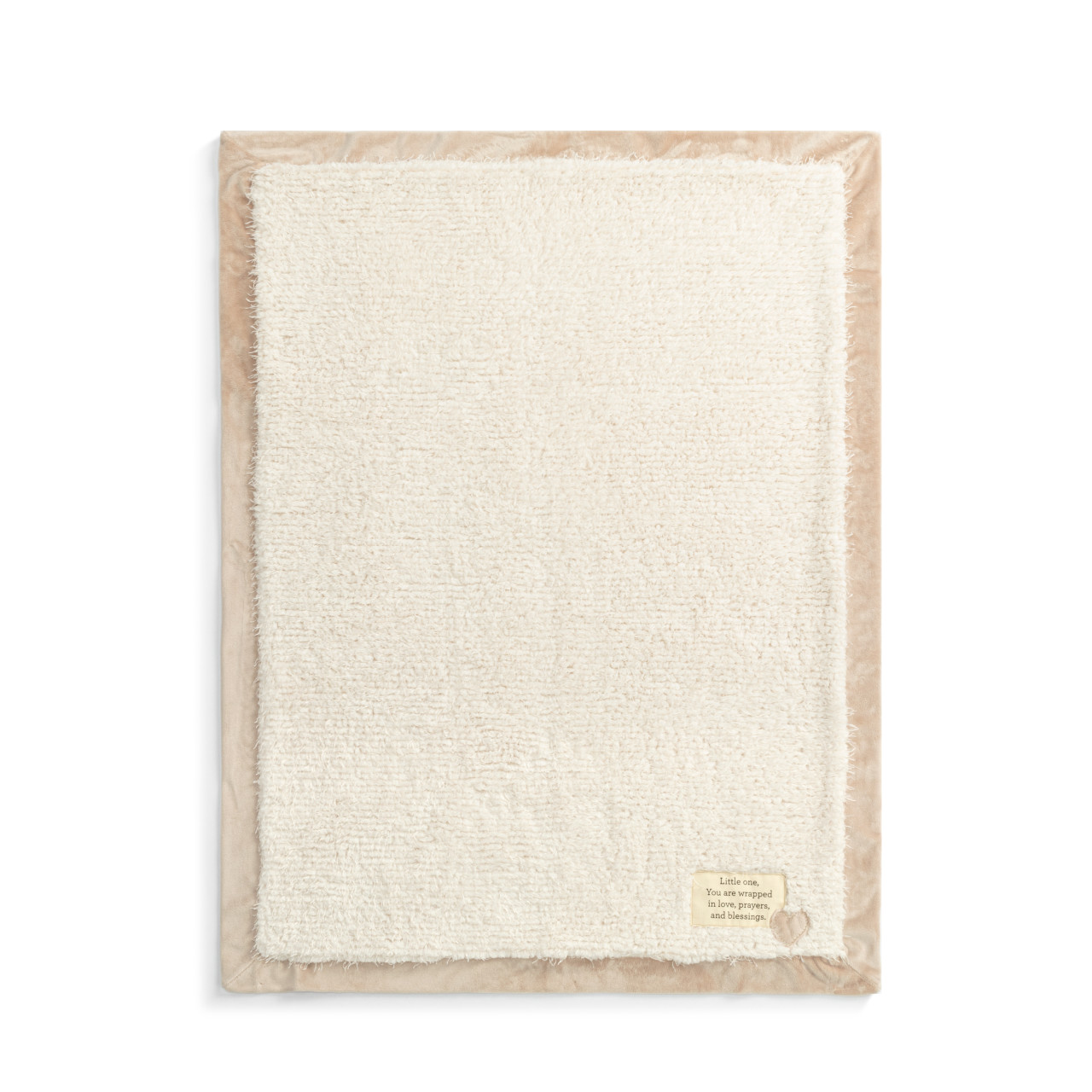 Wrapped in Prayer Little One Blessings Neutral Blanket 30" x 40" thumbnail