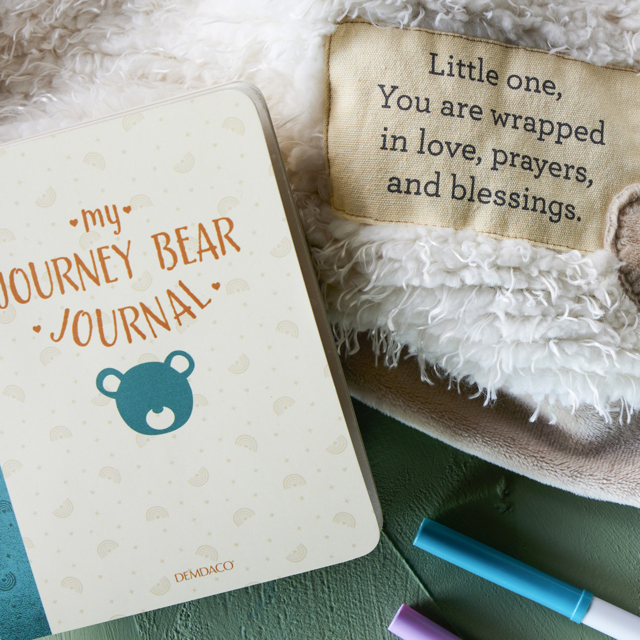 Wrapped in Prayer Little One Blessings Neutral Blanket 30" x 40" thumbnail