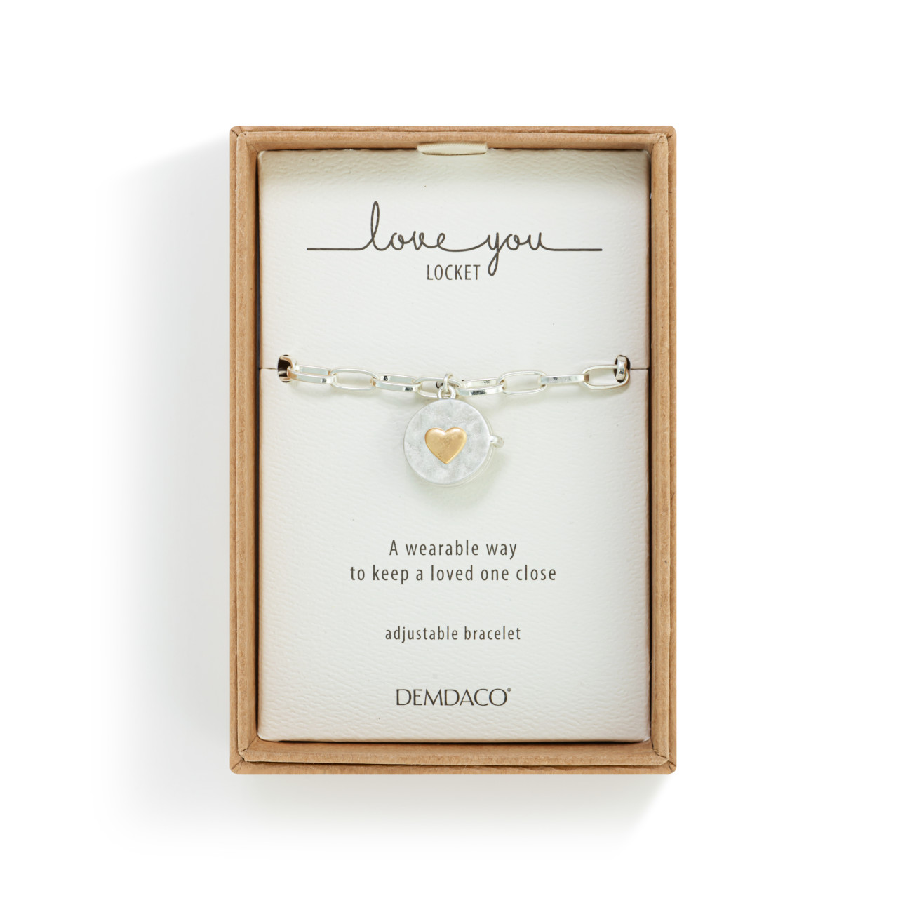 Love you Locket Bracelet - Silver thumbnail