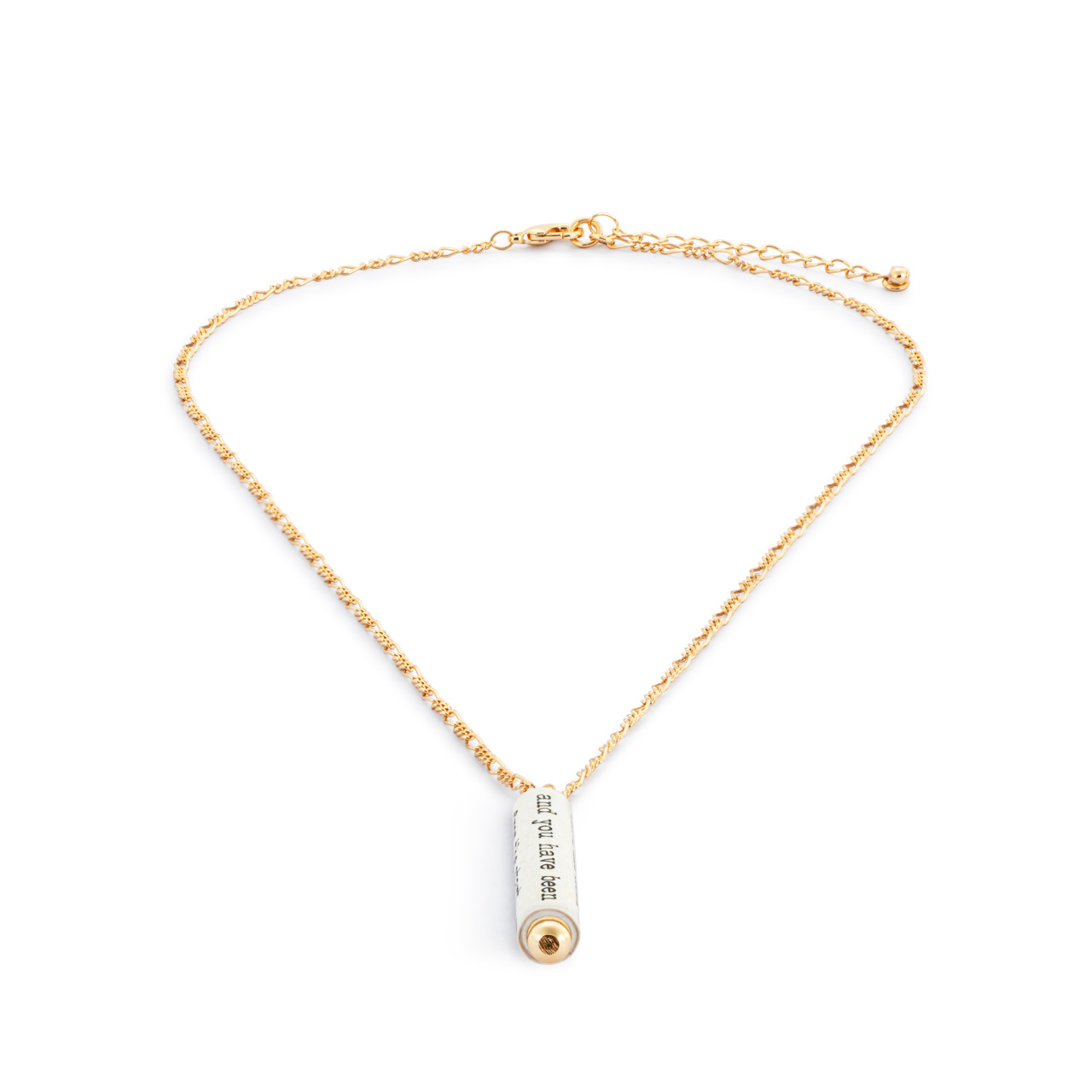 Strong Brave Smart Quote Necklace thumbnail