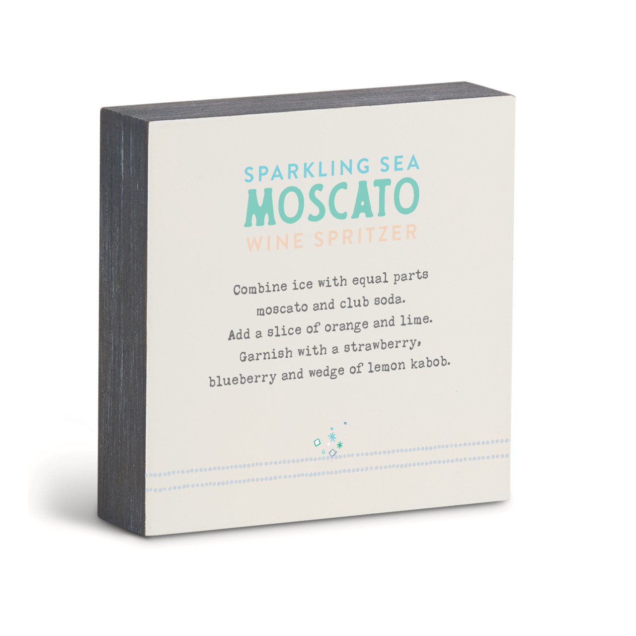 Recipes Sparkling SeaSpritzer WallArt-6" sq thumbnail