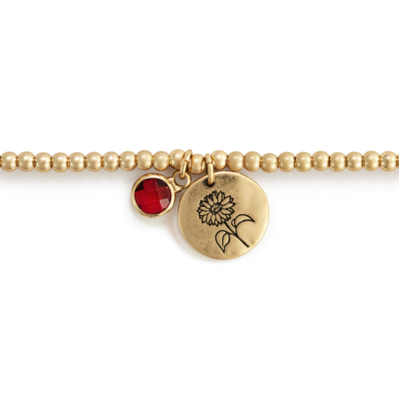 Birthstone Charm Bracelet - July thumbnail