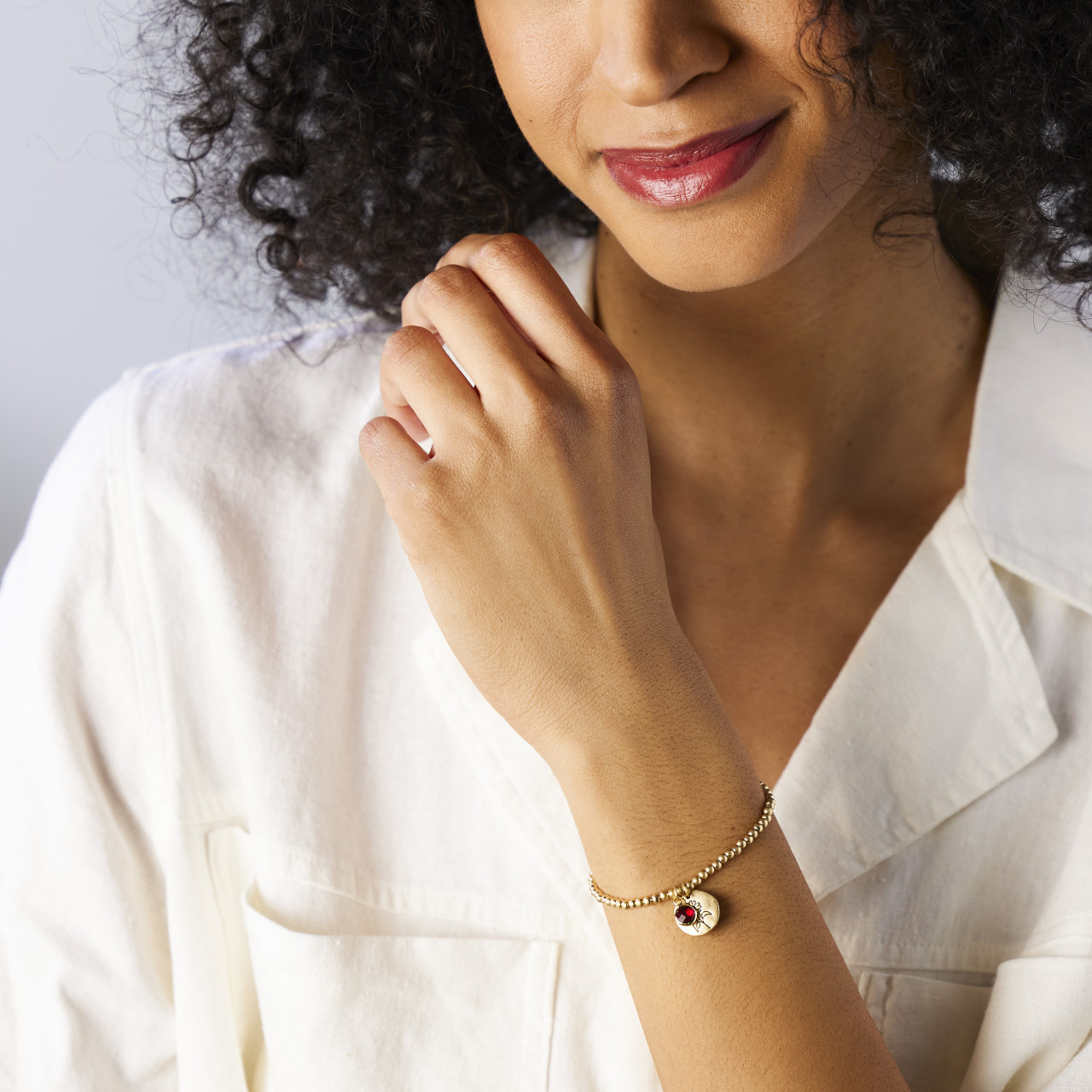 Birthstone Charm Bracelet - July thumbnail