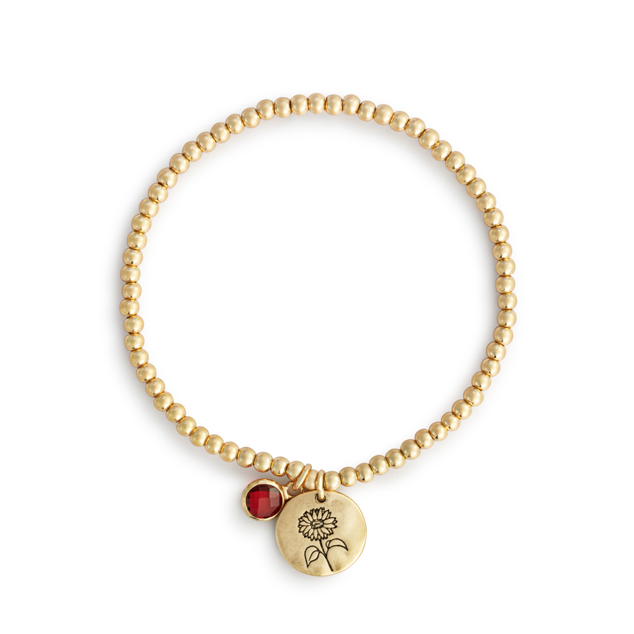 Birthstone Charm Bracelet - July thumbnail