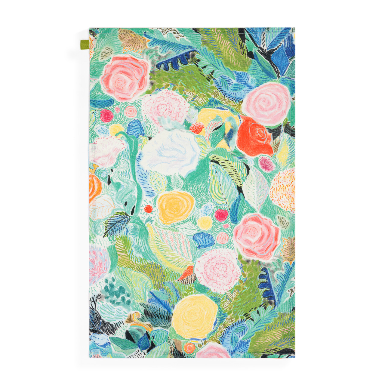 ArtLifting Tea Towel - Floral Black thumbnail