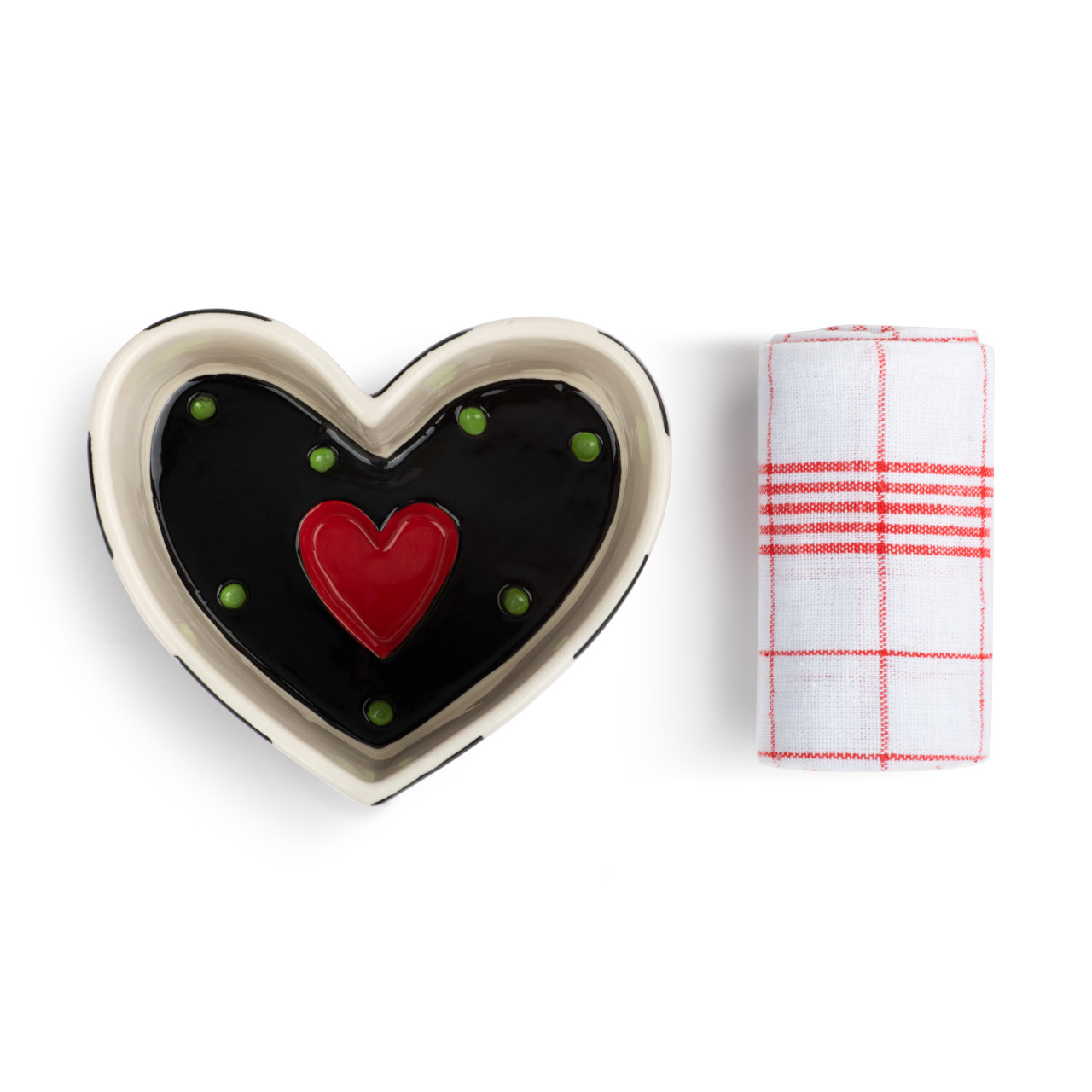 Mini Heart Pan with Towel Set - Red Heart thumbnail
