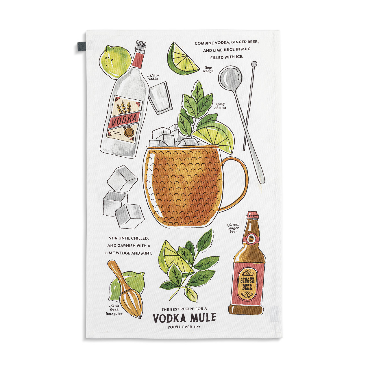Moscow Mule Cotton Twill Kitchen Towel thumbnail