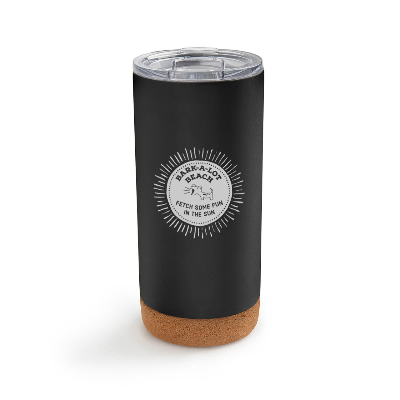 Fetch Some Fun Metal Tumbler wiLid-Black thumbnail