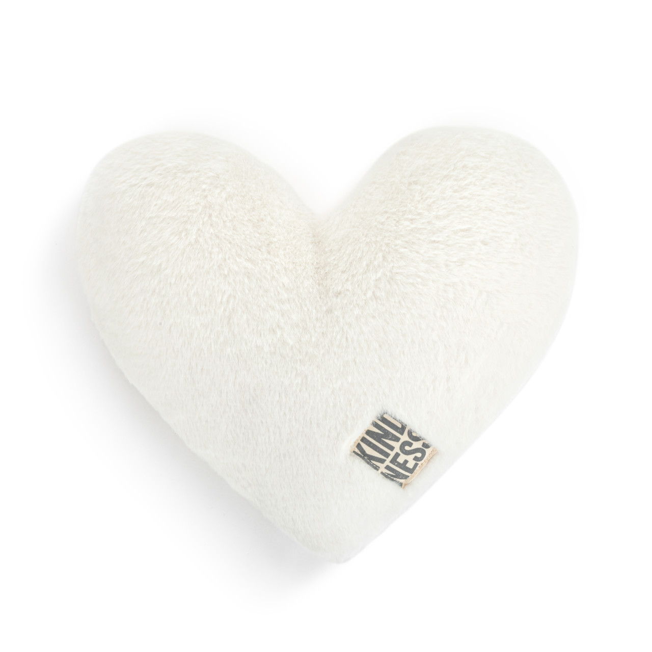 Sharing Kindness White Sand Weighted Heart Pillow 11.5" x 10" thumbnail