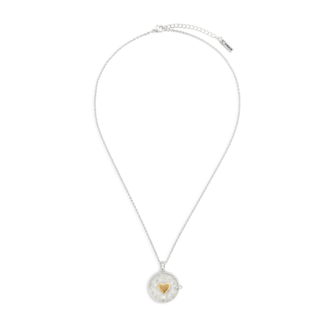 Love you Locket Necklace - Silver thumbnail