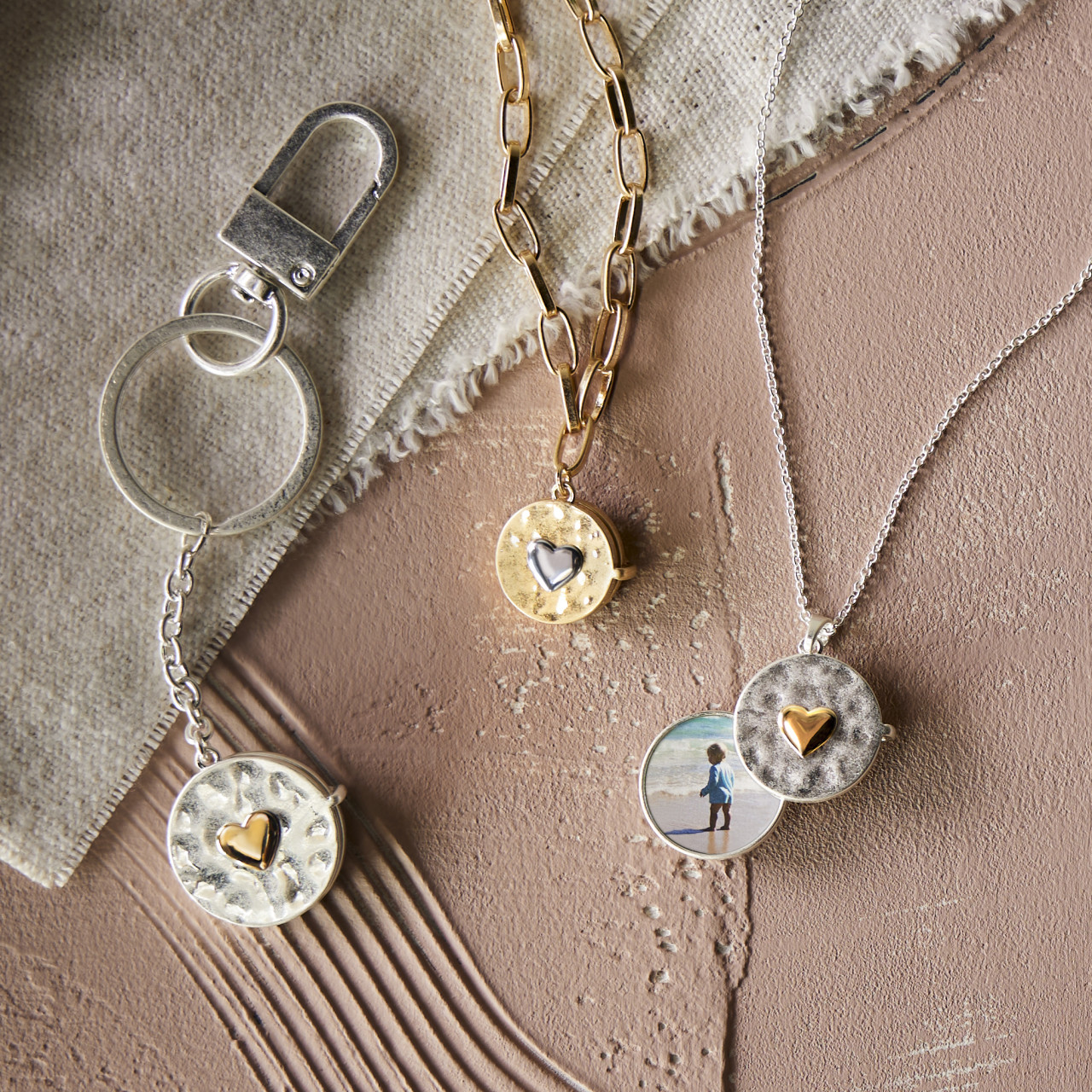 Love you Locket Necklace - Silver thumbnail