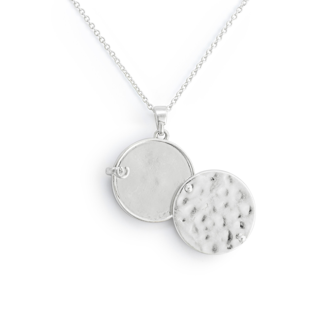 Love you Locket Necklace - Silver thumbnail