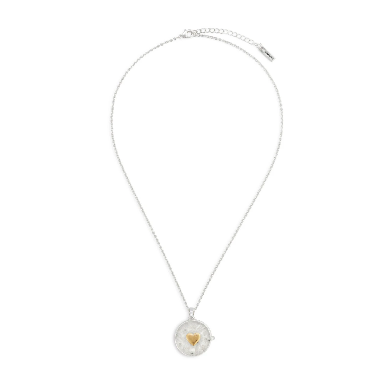 Love you Locket Necklace - Silver thumbnail
