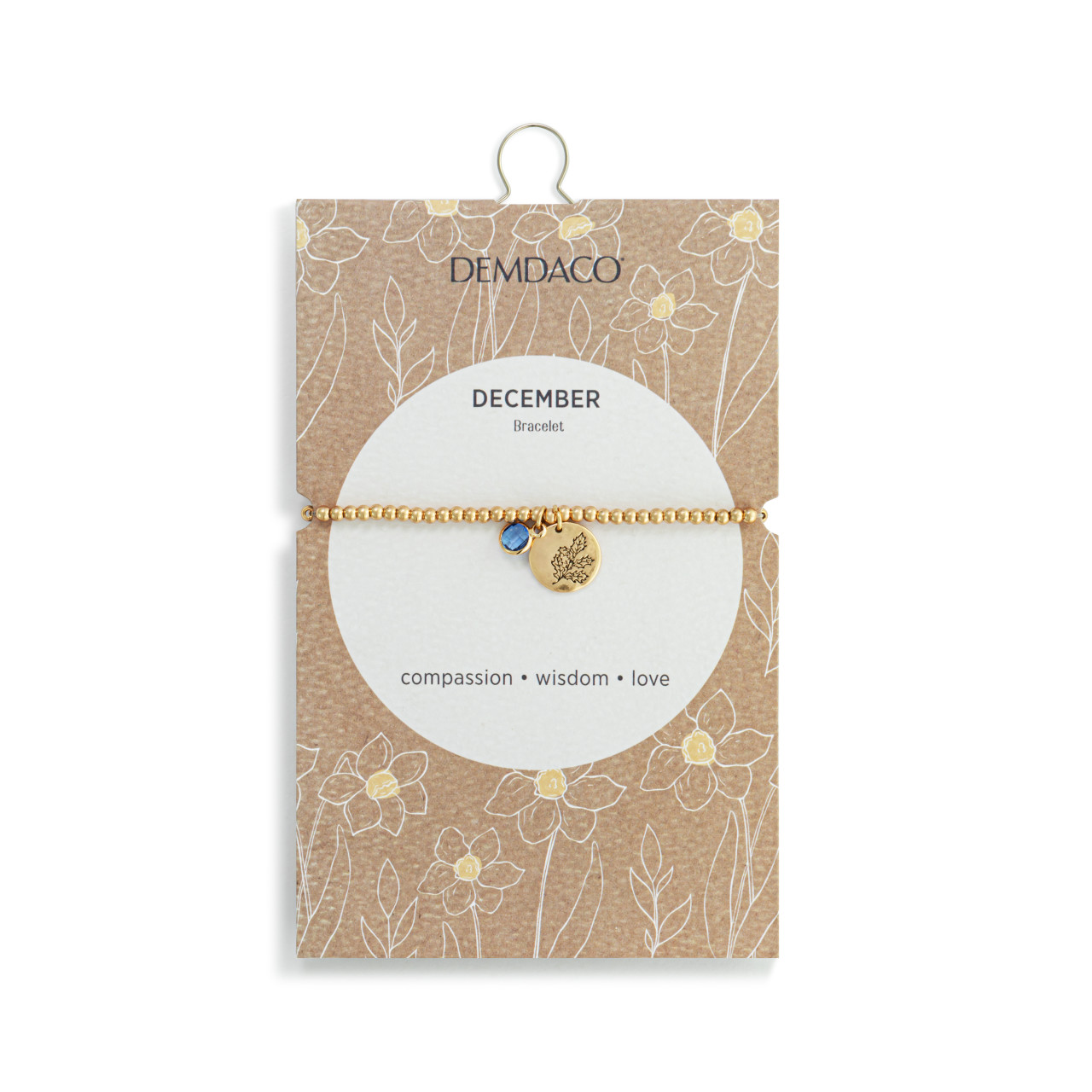 Birthstone Charm Bracelet - December thumbnail
