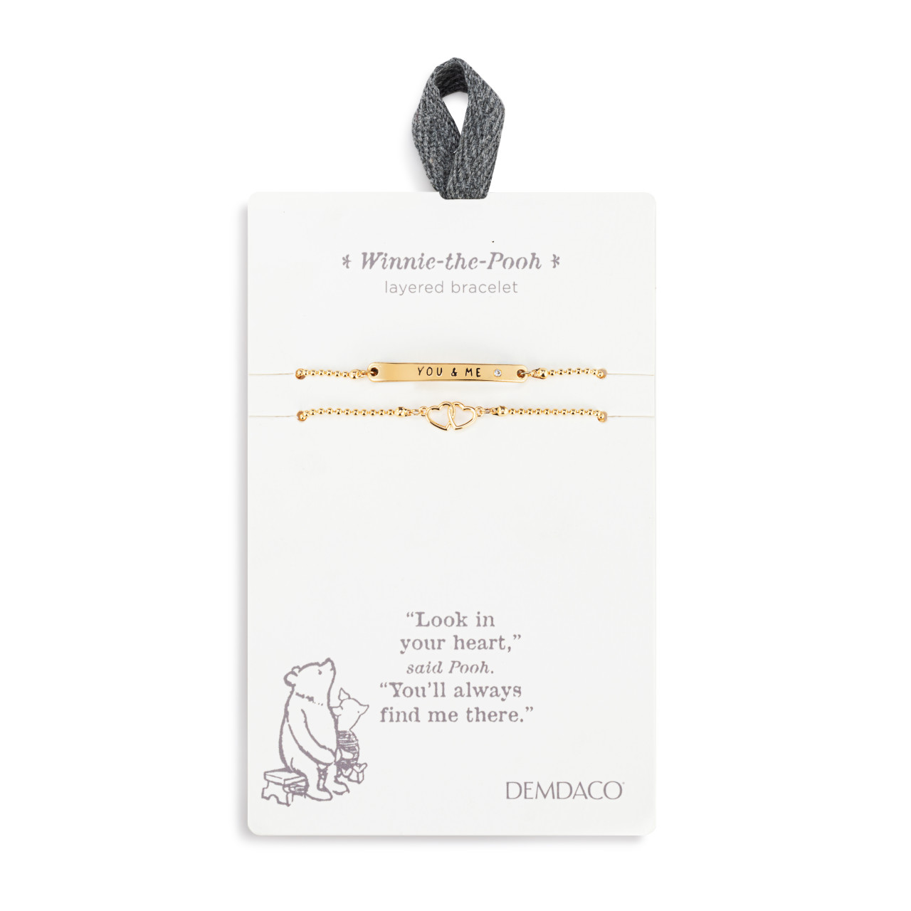 Winnie-the-Pooh You & Me Adjustable Layered Bracelet 7" thumbnail