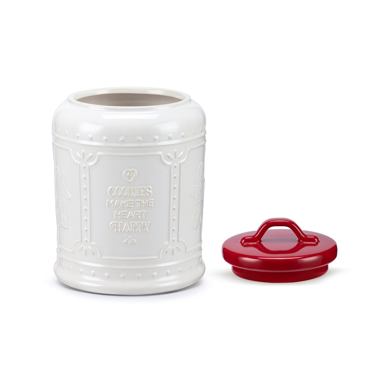 Happy Heart Ceramic Cookie Jar thumbnail