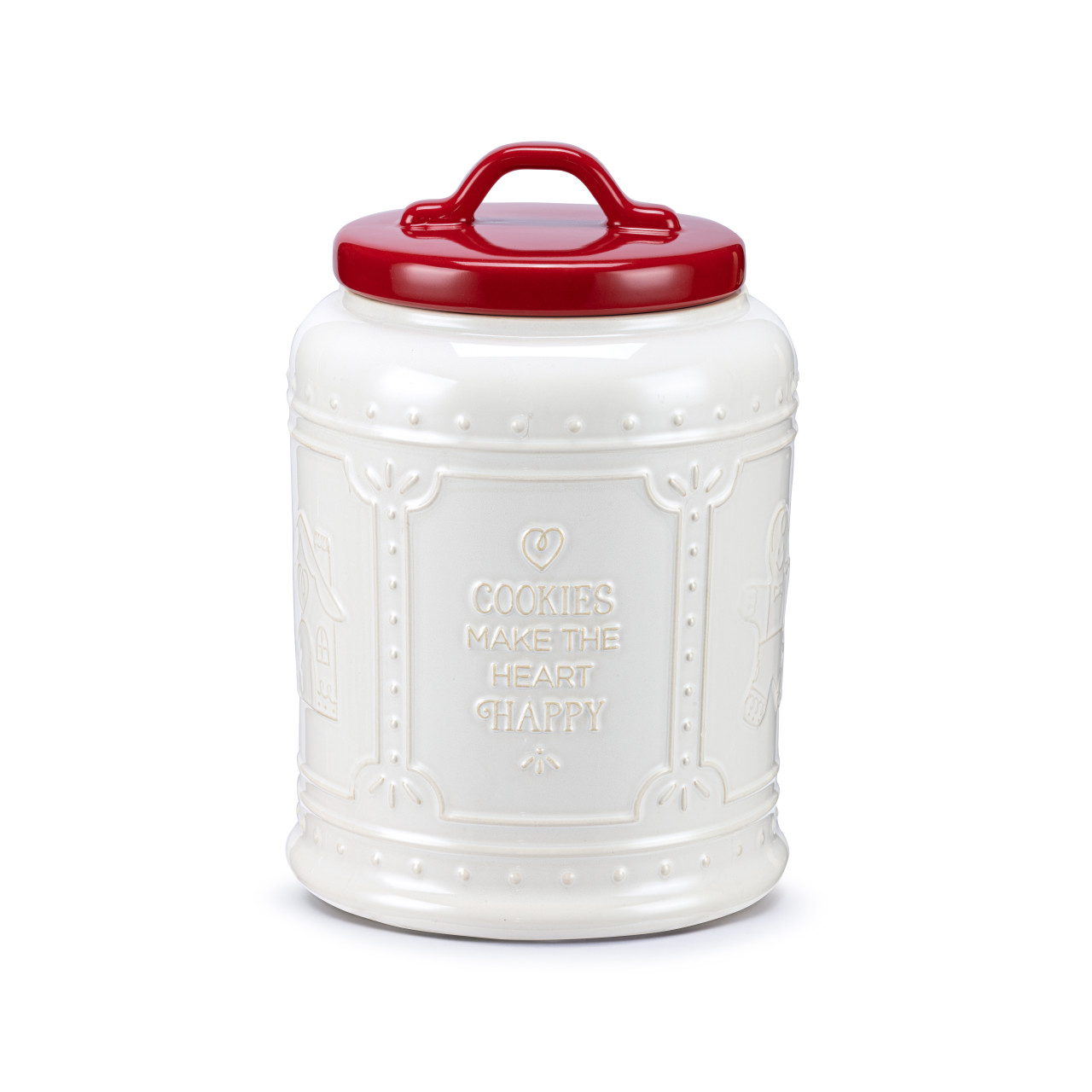 Happy Heart Ceramic Cookie Jar thumbnail