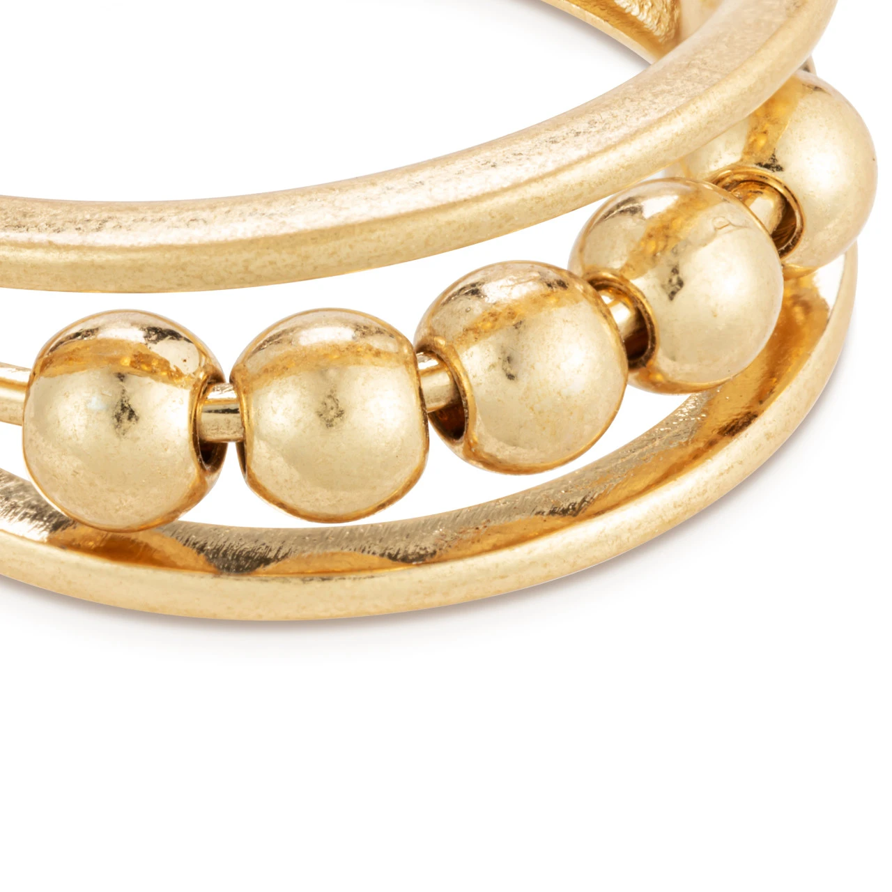 BeCalm Gold Adjustable Spinning Fidget Ring 1" thumbnail