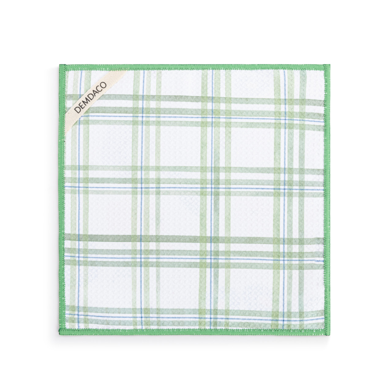 Green Plaid Absorbent 2-Sided DishCloth thumbnail