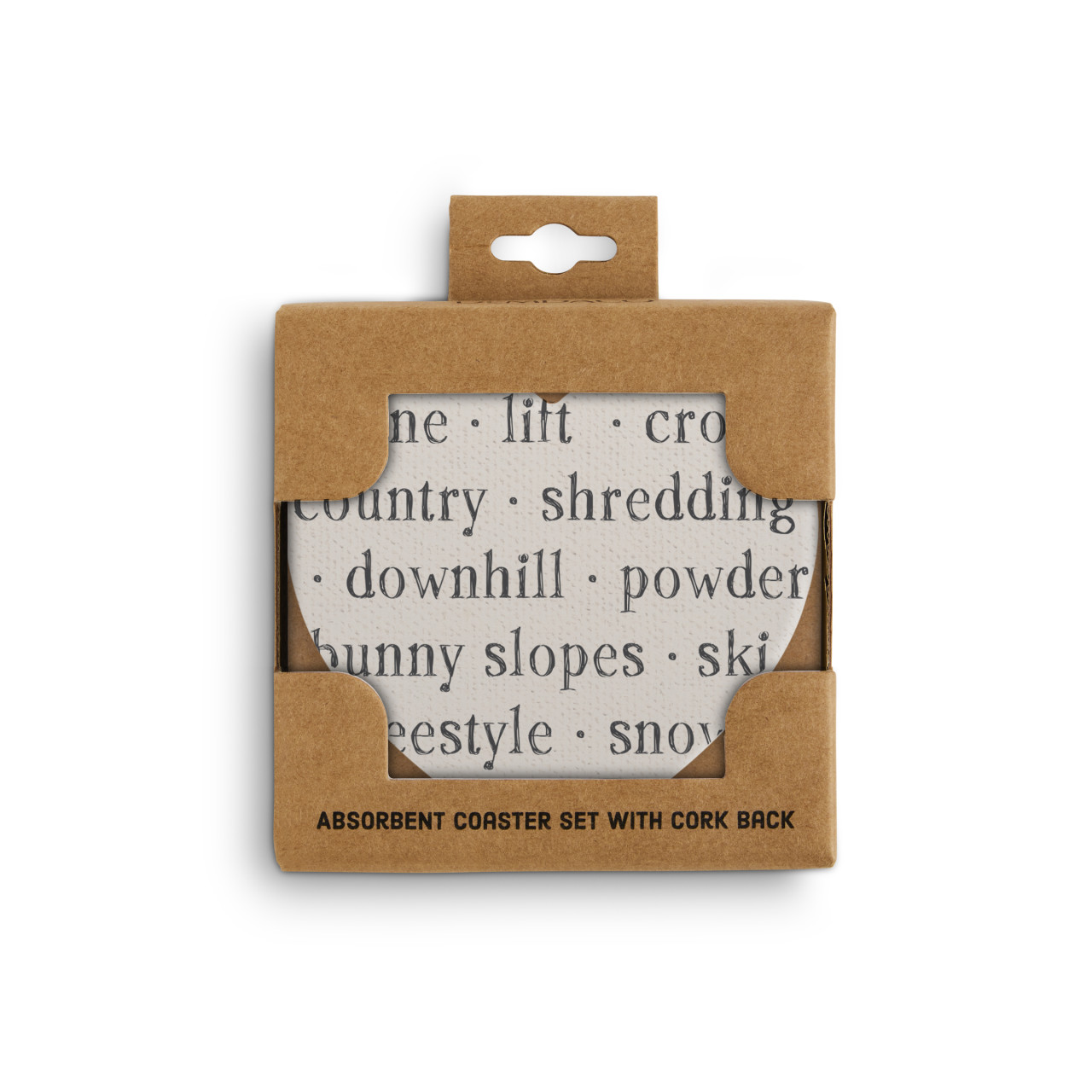 SE Ski Mountain Heart Coaster thumbnail