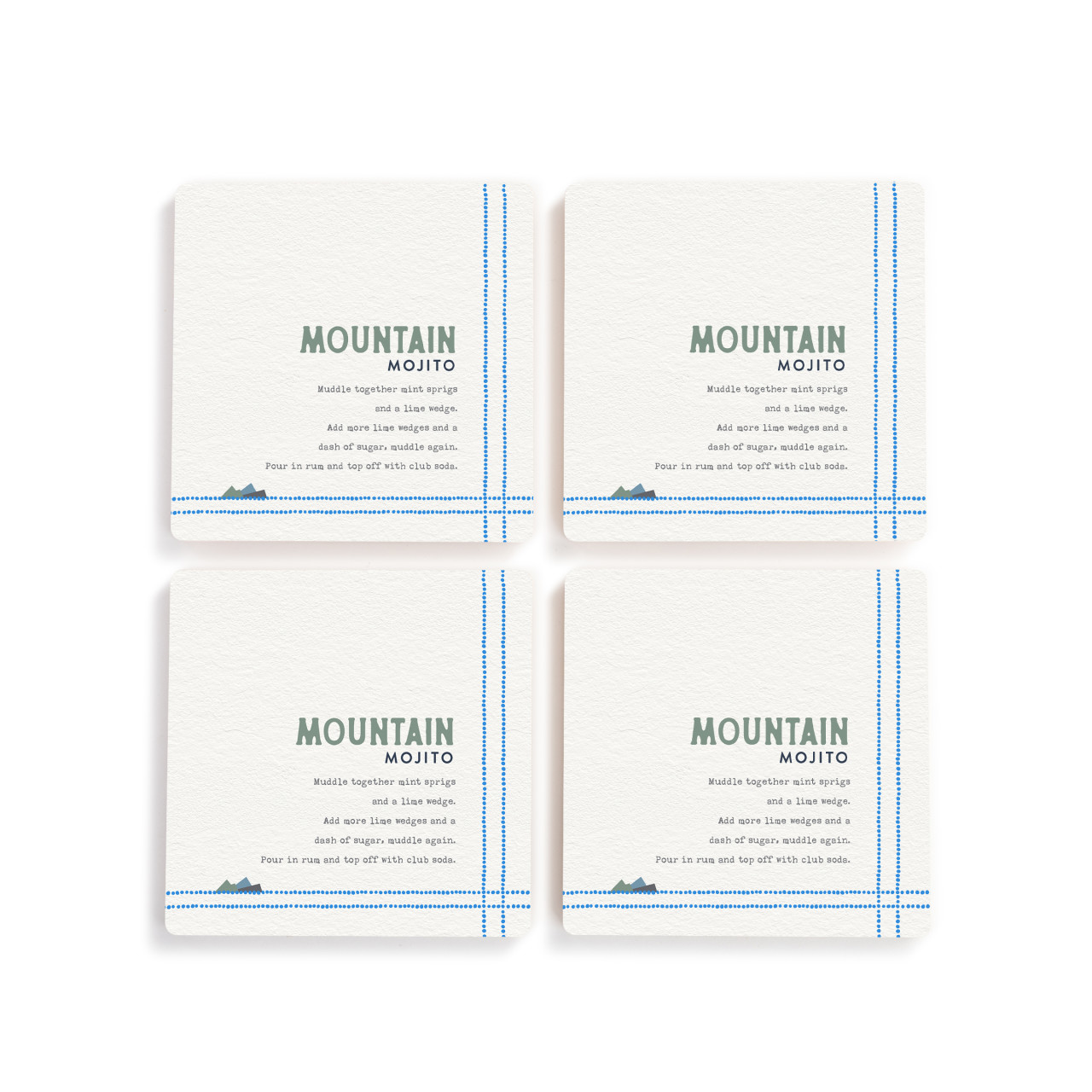 Recipes Mountain Mojito Coasters - S4 thumbnail