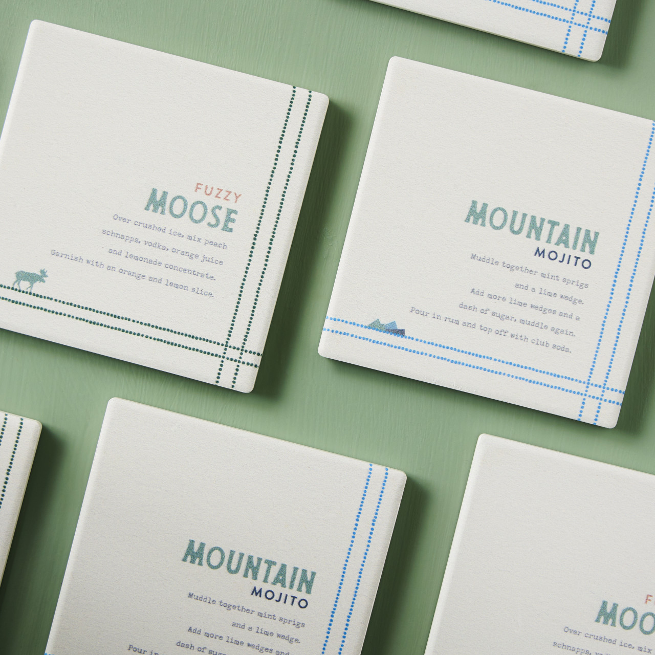 Recipes Mountain Mojito Coasters - S4 thumbnail