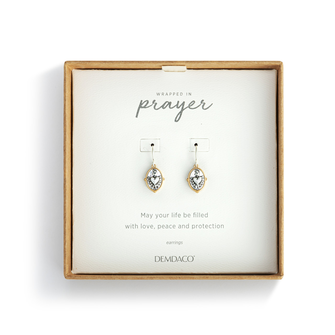 Sacred Heart Earrings - Silver thumbnail