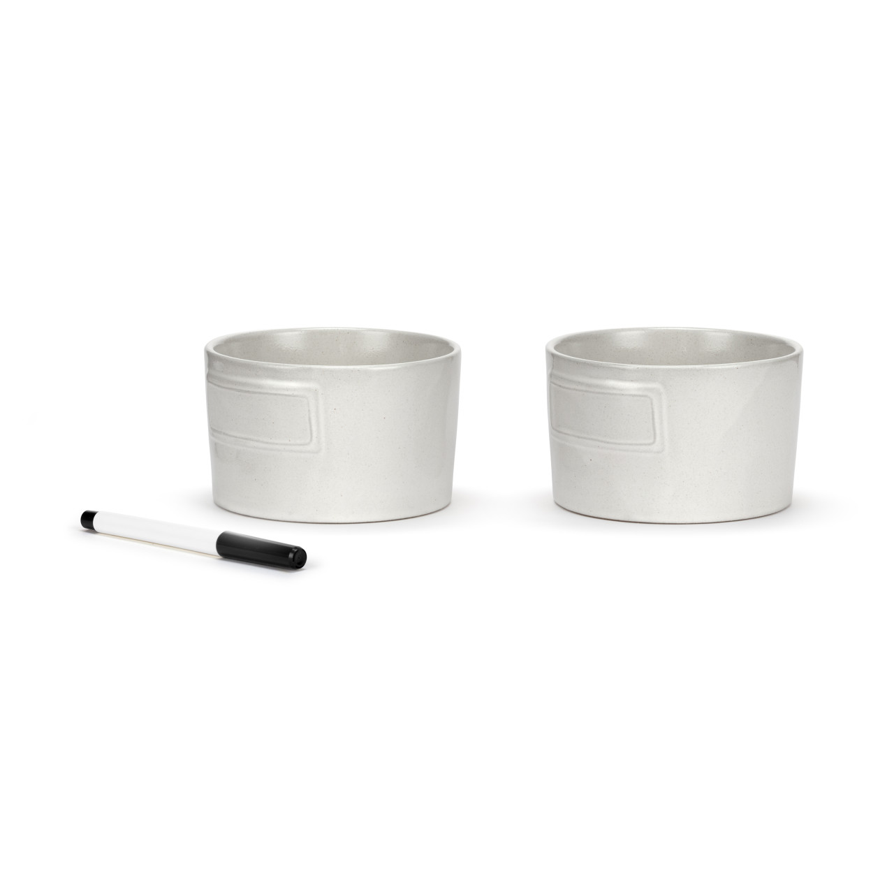 WRITE ON Appetizer Bowls with Marker - Set of 2 thumbnail