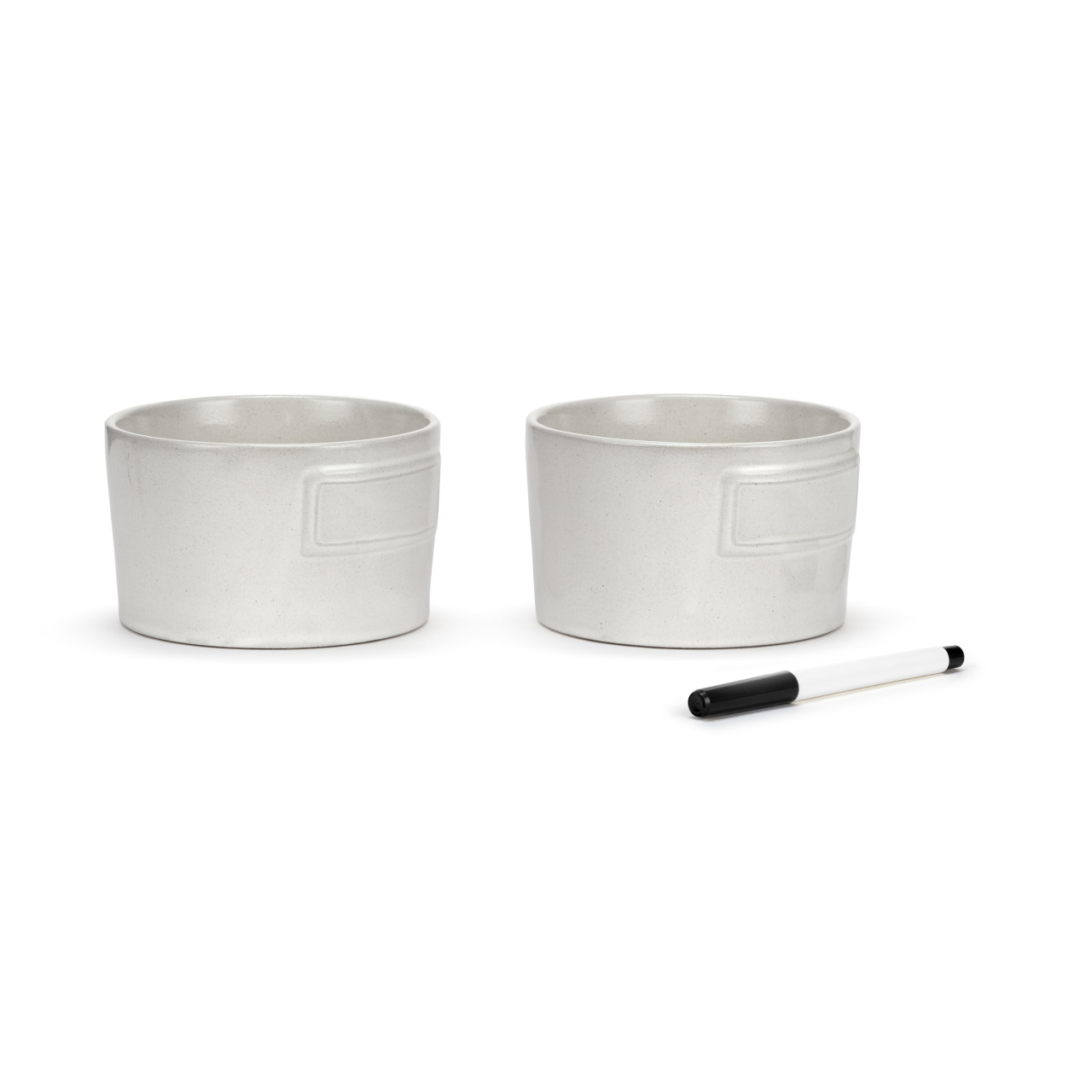 WRITE ON Appetizer Bowls with Marker - Set of 2 thumbnail