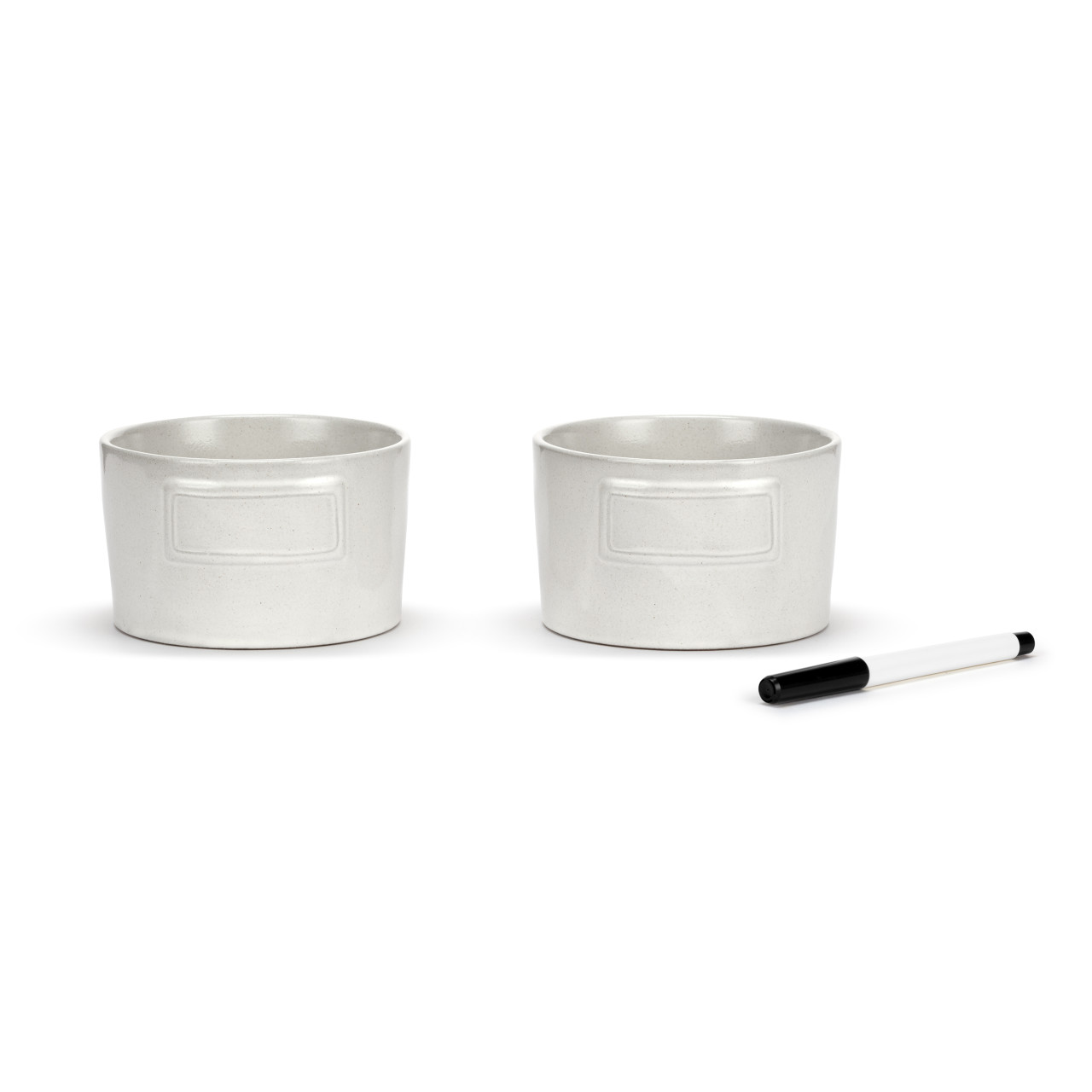 WRITE ON Appetizer Bowls with Marker - Set of 2 thumbnail