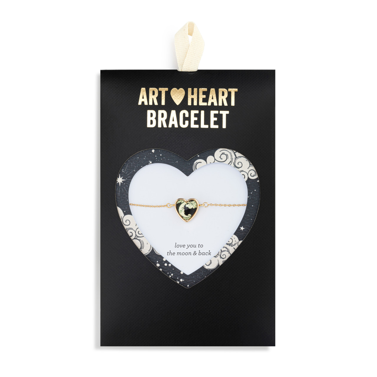 Art Heart Bracelet - Moon and Back thumbnail