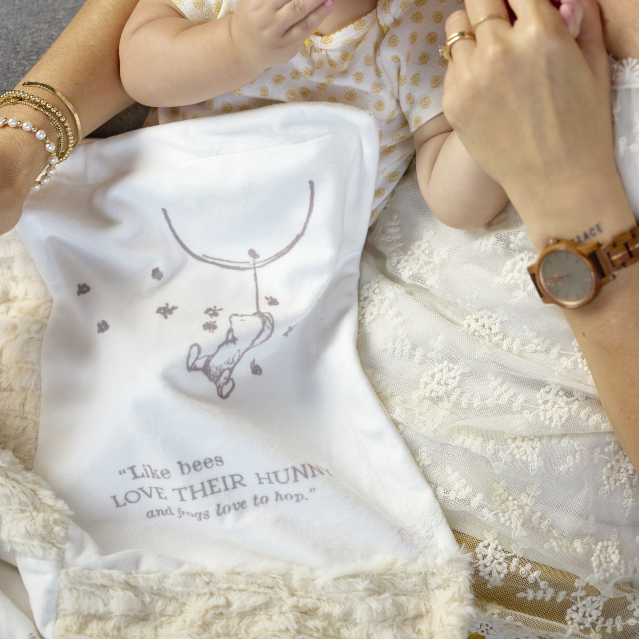 Winnie-the-Pooh All Of The Sweetness Neutral Blanket 30" x 40" thumbnail