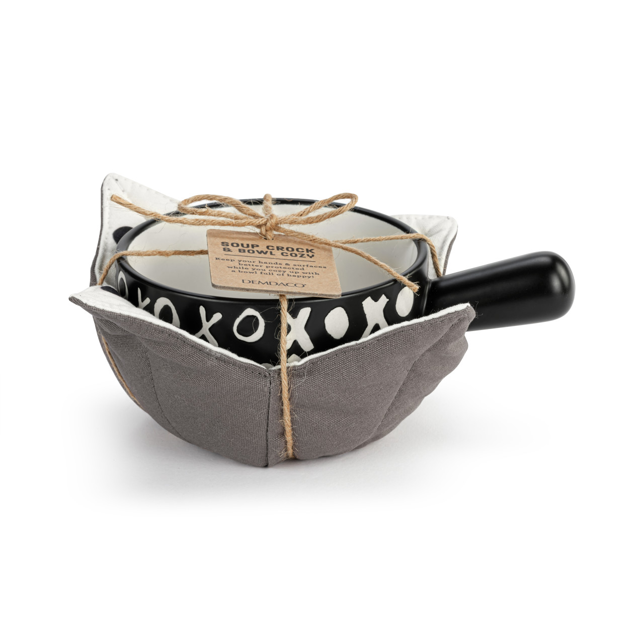 Soup Crock & Bowl Cozy - XO thumbnail