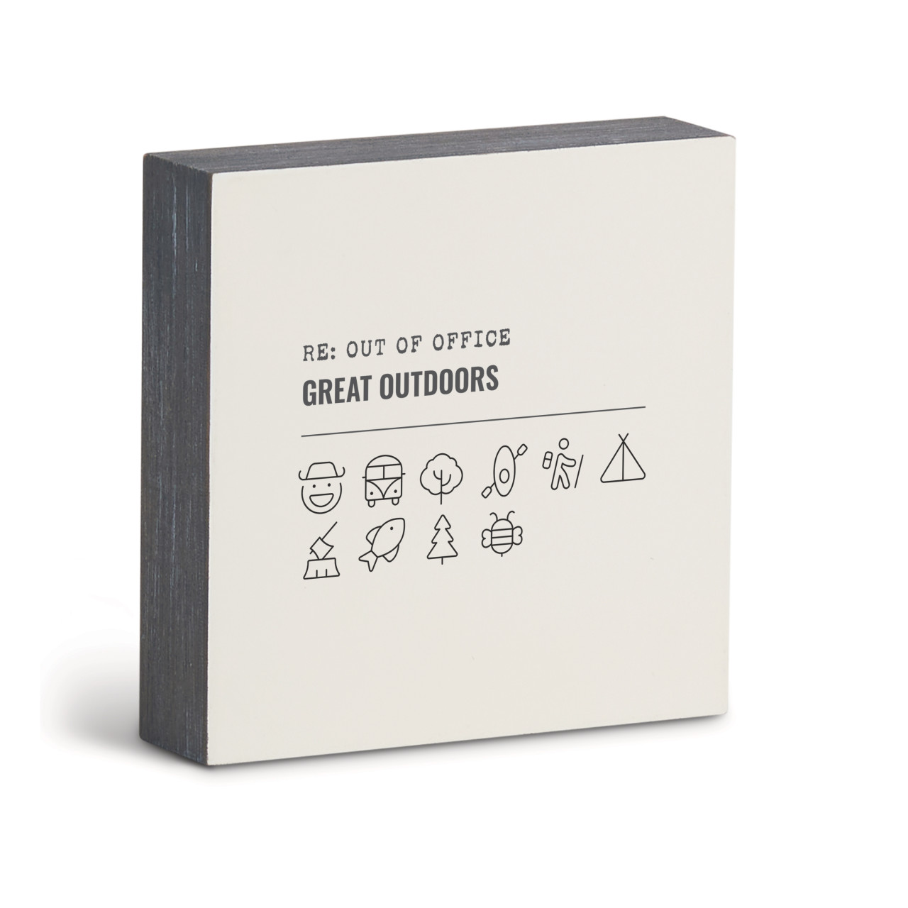 Great Outdoors Emoji Wall Art - 6"sq. thumbnail