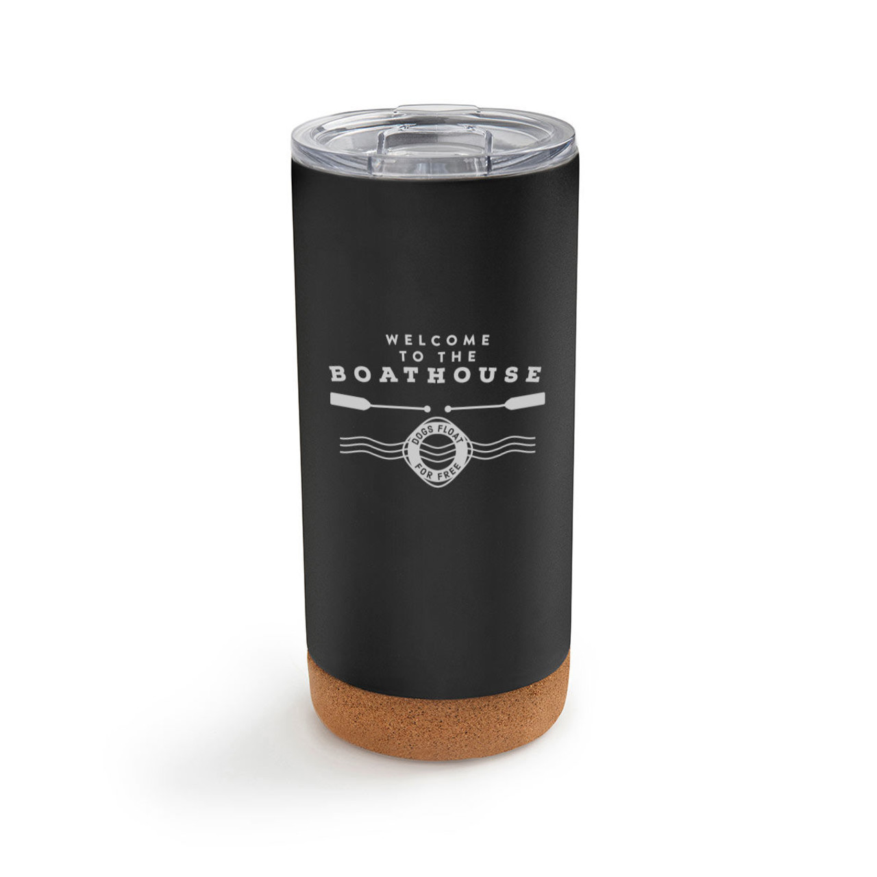 Boathouse Metal Tumbler with Lid - Black thumbnail