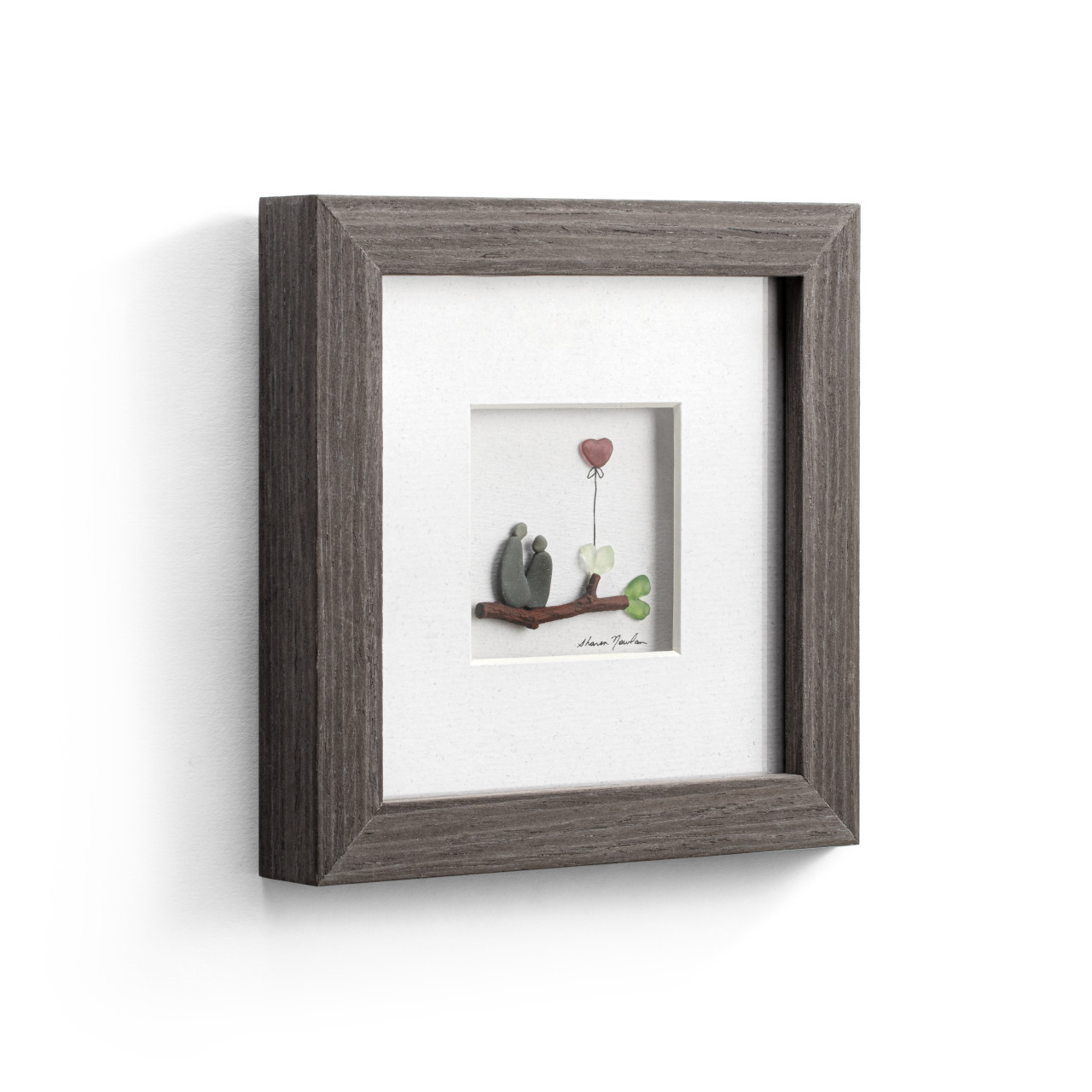 Heart Full of Love Wall Art - Gray thumbnail