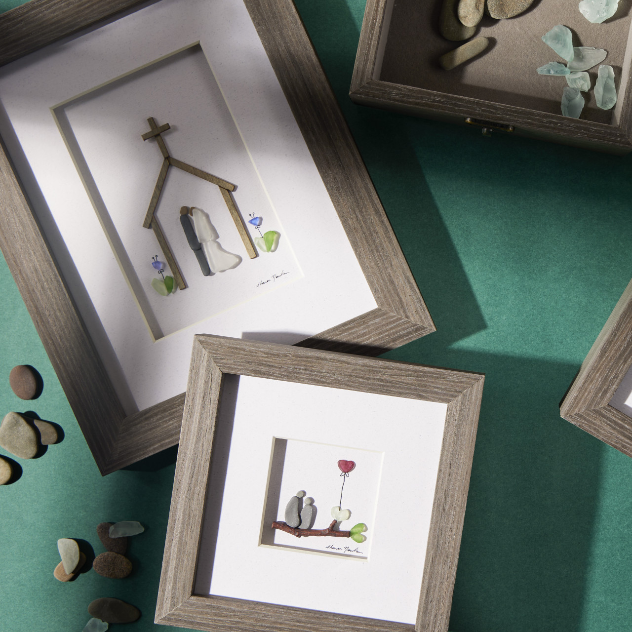 Heart Full of Love Wall Art - Gray thumbnail