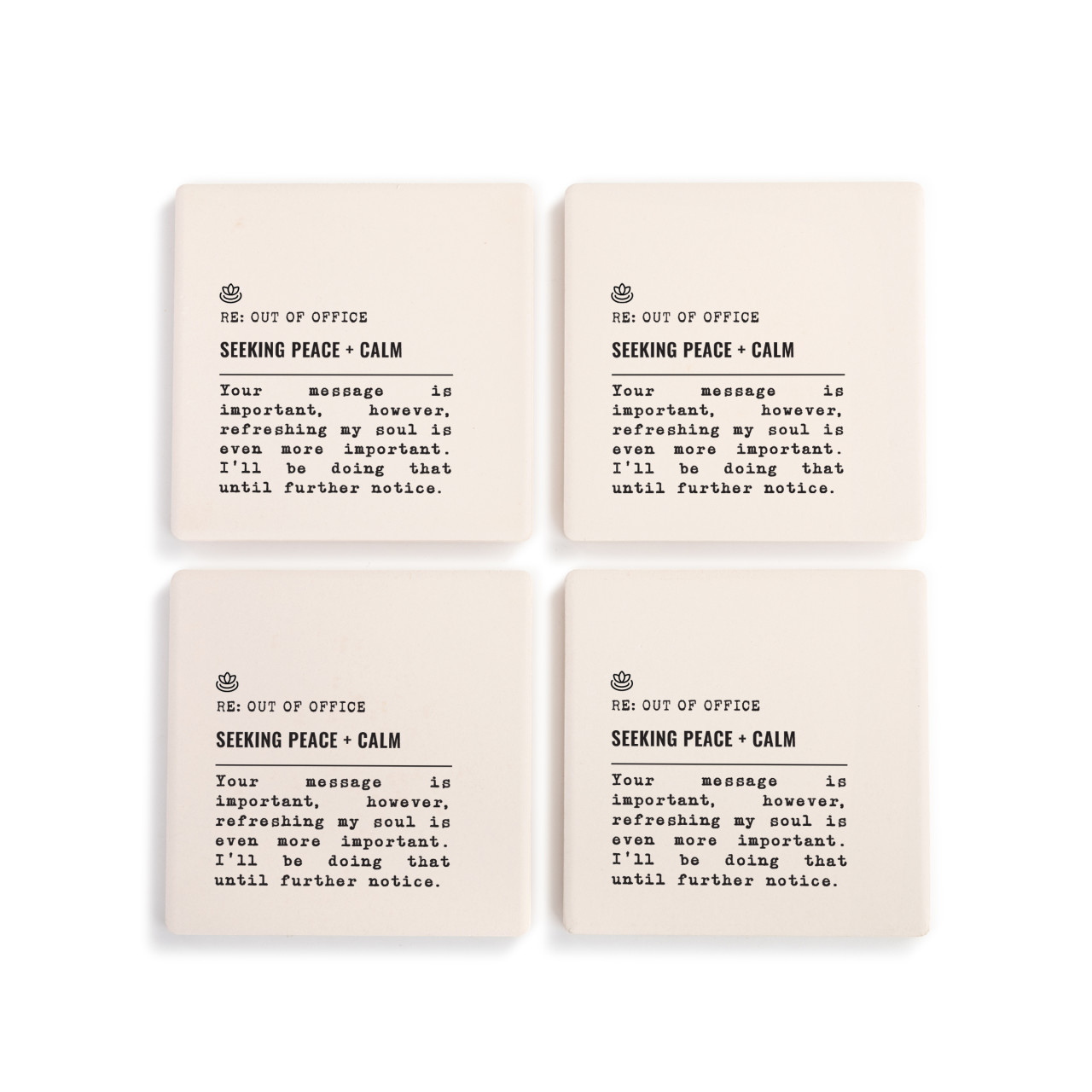 Seeking Peace Coasters - Set of 4 thumbnail