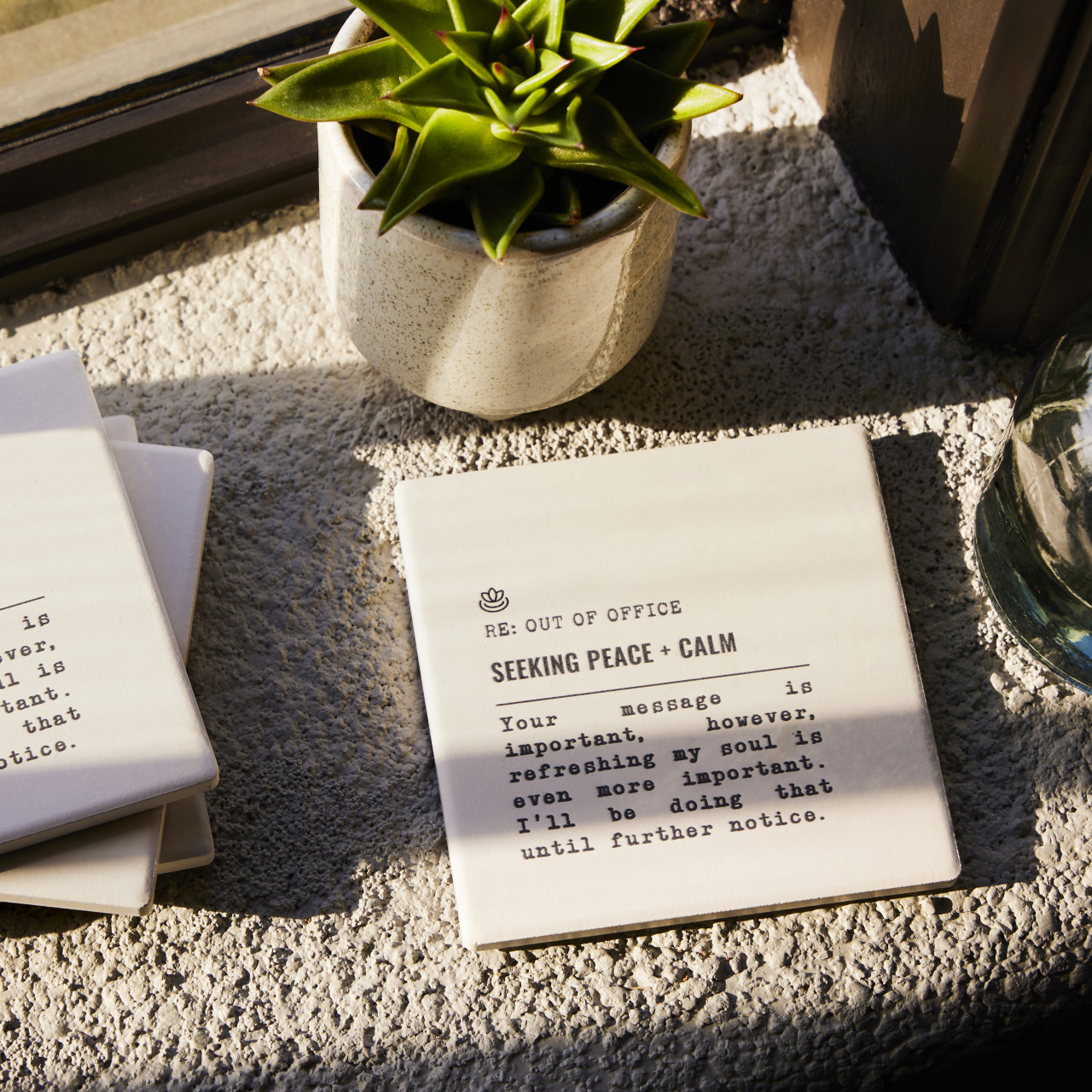 Seeking Peace Coasters - Set of 4 thumbnail