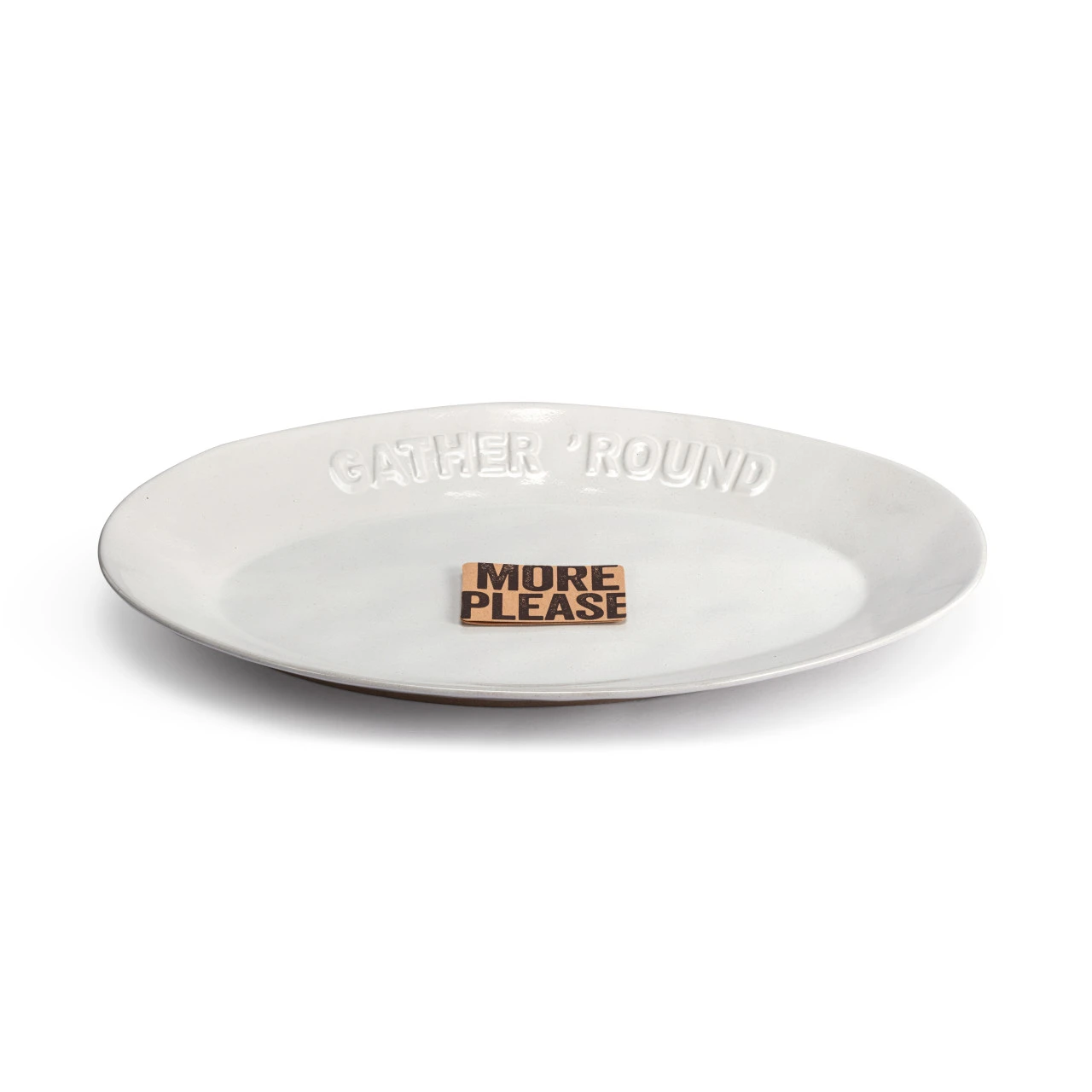 White Gather 'Round Platter thumbnail